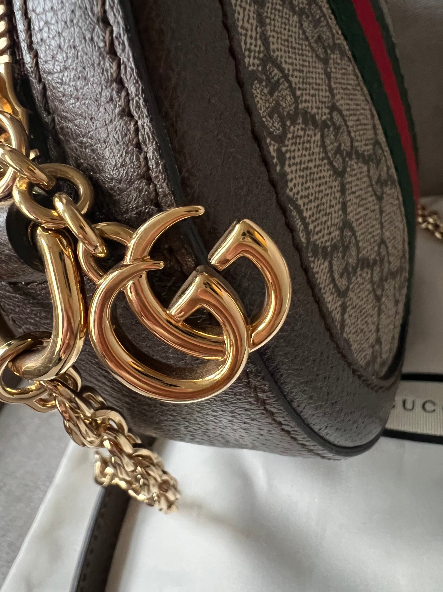 Gucci GG Ophidia Mini GG Round Shoulder Bag (RRP £1,160)
