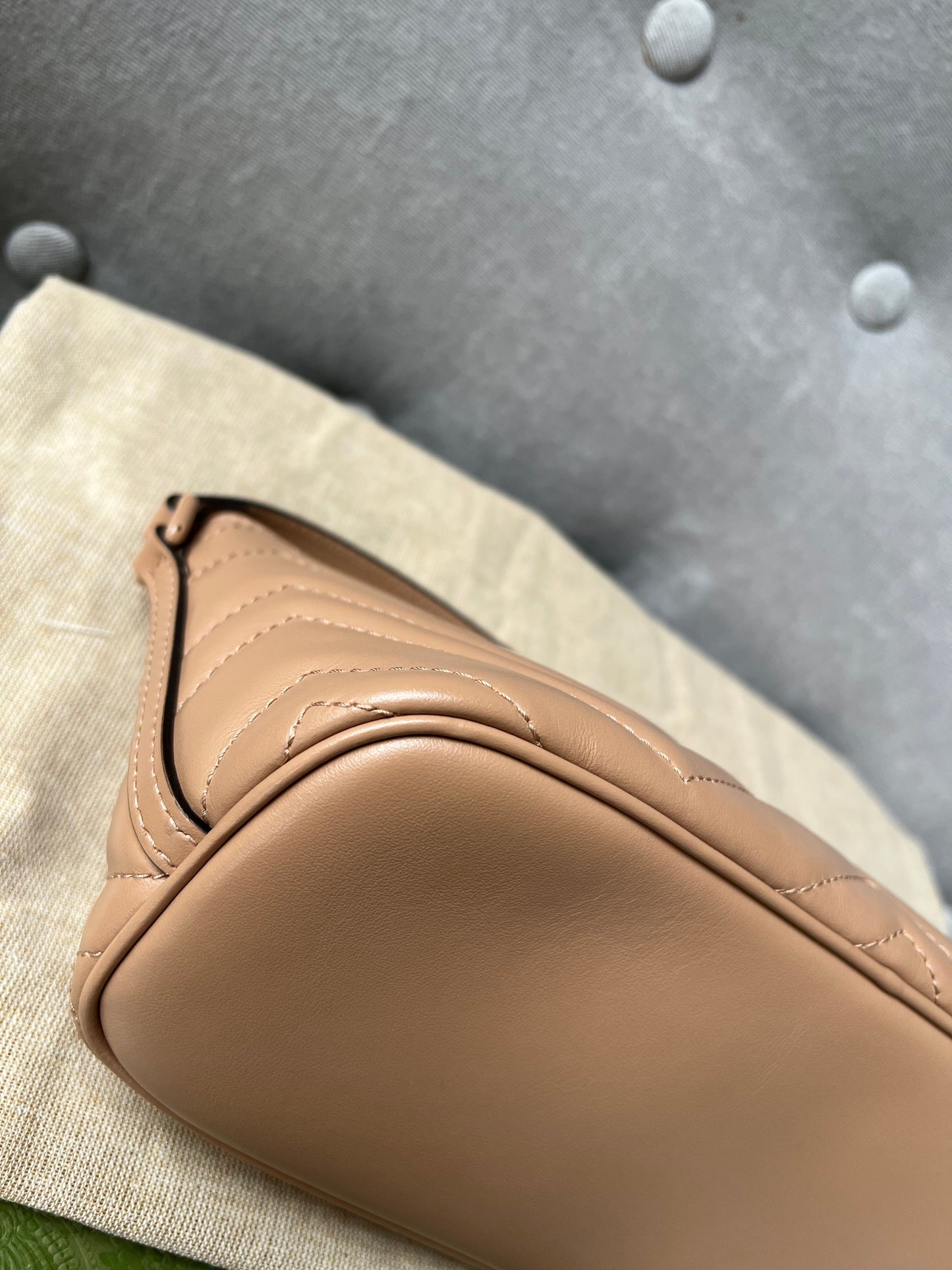 Gucci GG Rose Beige Marmont Shoulder Bag