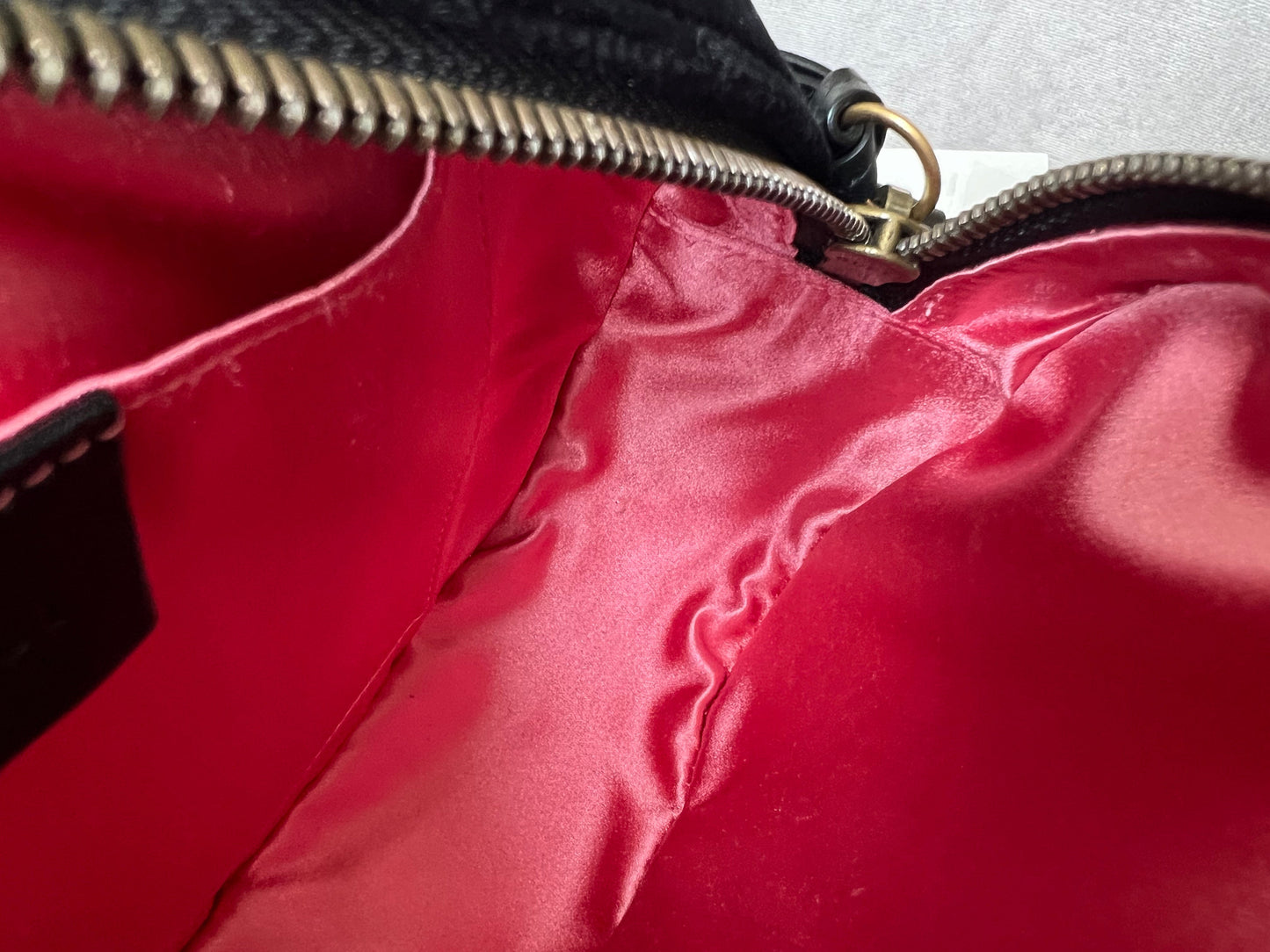 Gucci GG Black Velvet Marmont Small Shoulder Bag