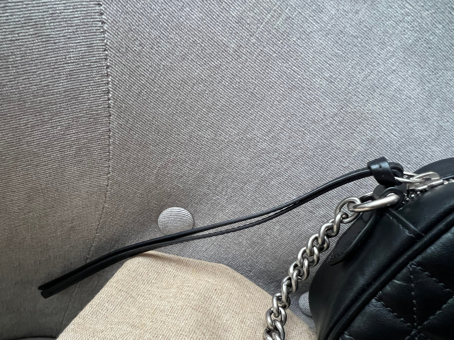 Gucci GG Black Aria Marmont Mini Shoulder Bag