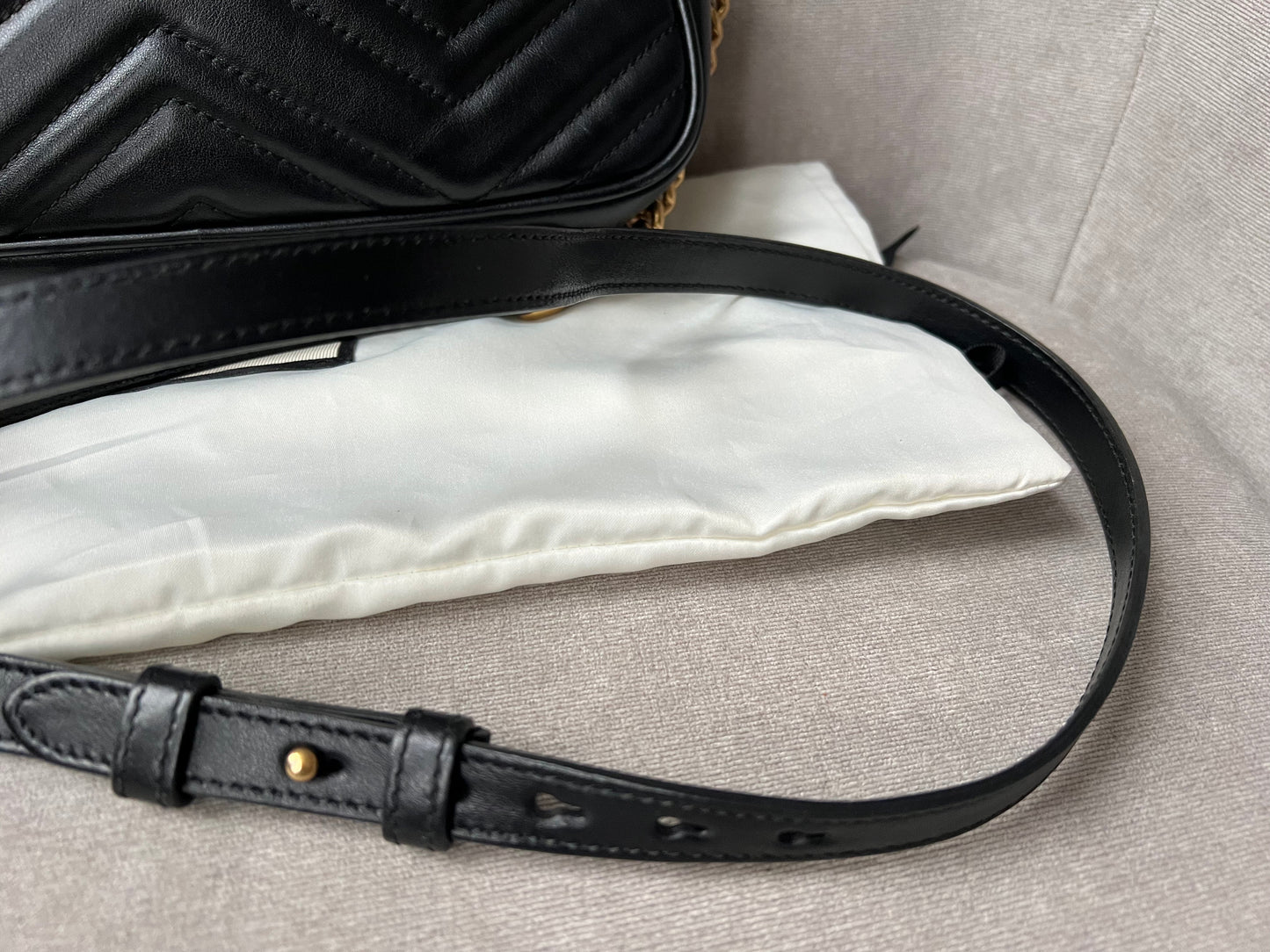 Gucci GG Black Marmont Small Shoulder Bag