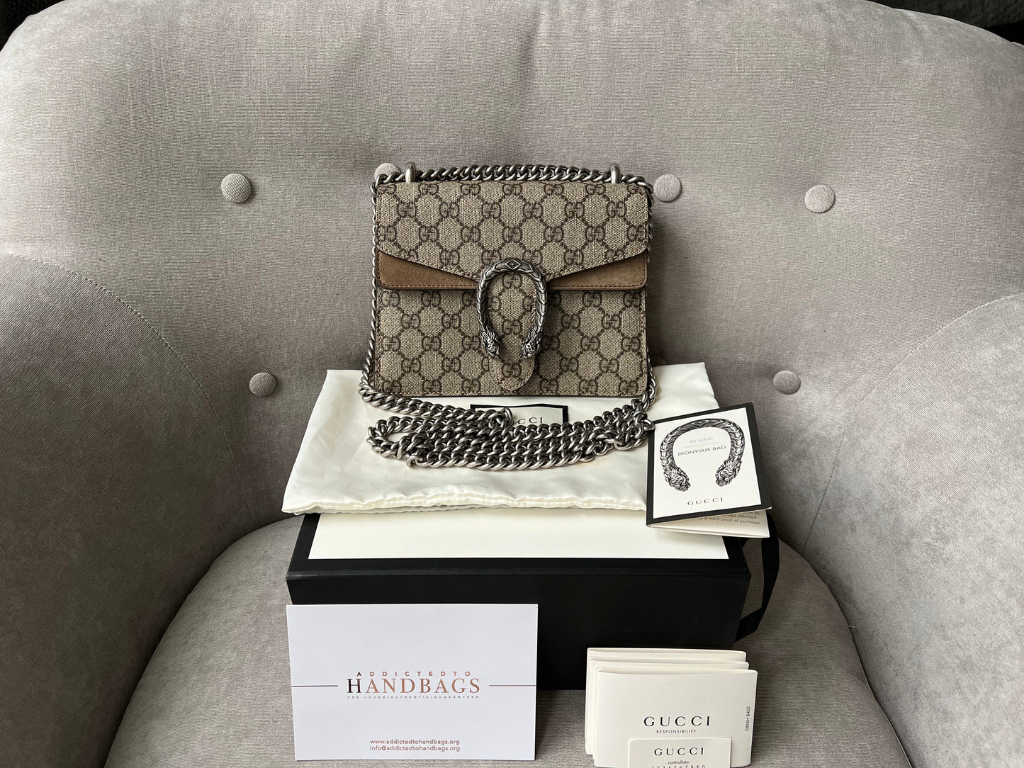 Gucci Dionysus GG Supreme Mini Shoulder Bag