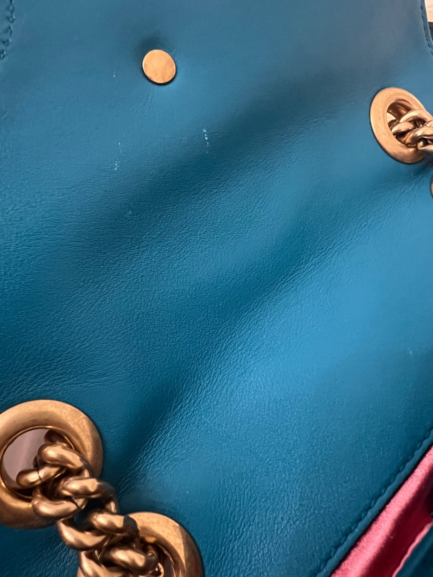 Gucci GG Mini Velvet Marmont Mini Shoulder Bag