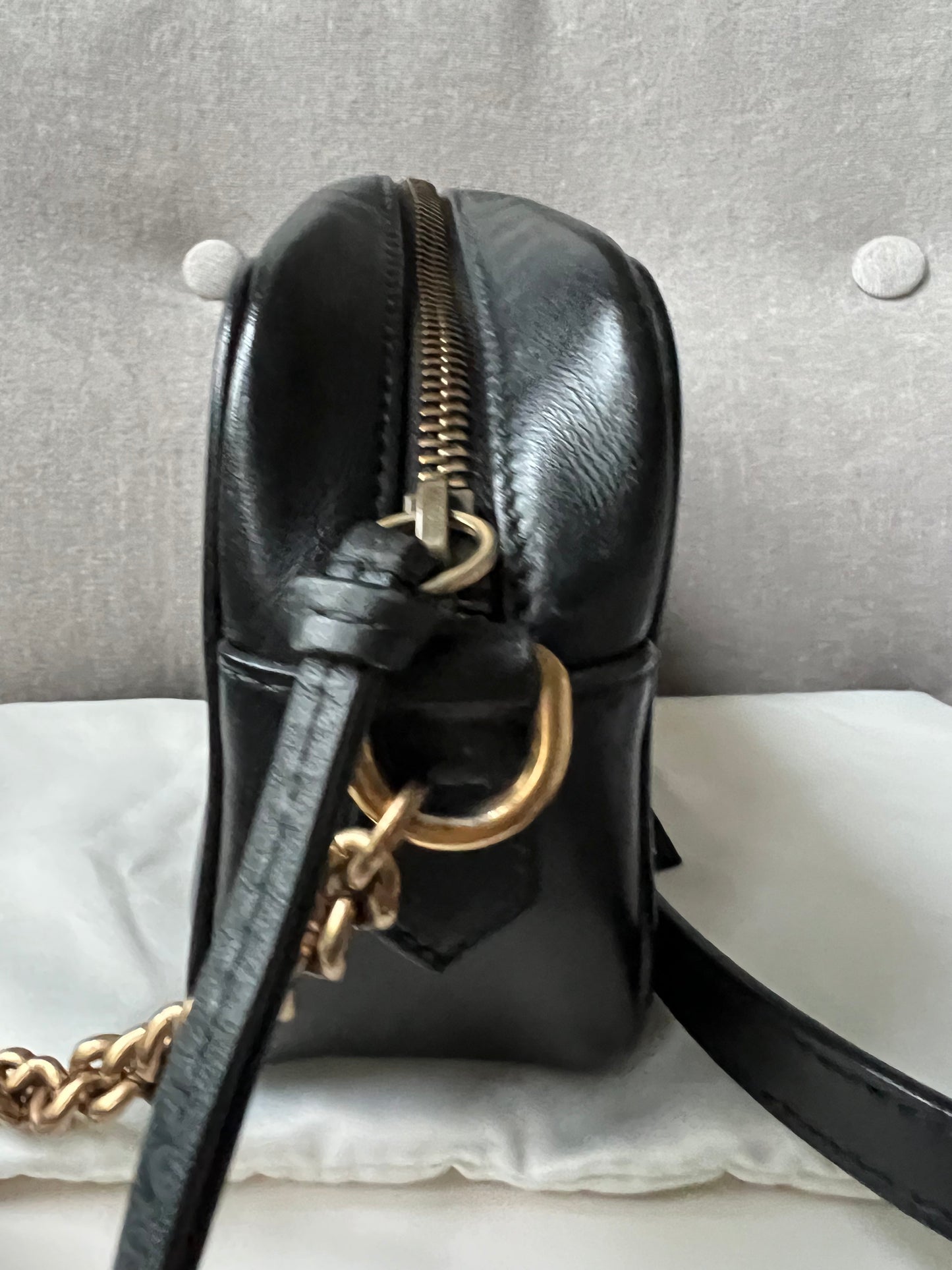 Gucci GG Black Marmont Mini Shoulder Bag (RRP £1,160)