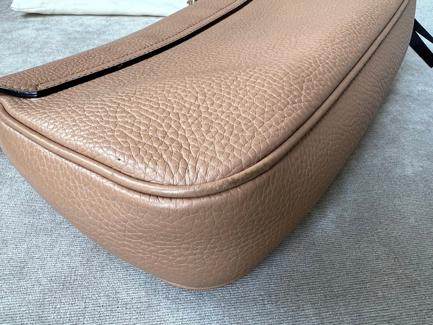 Gucci Rose Beige Soho Disco Crossbody Flap Bag (RRP £1050)