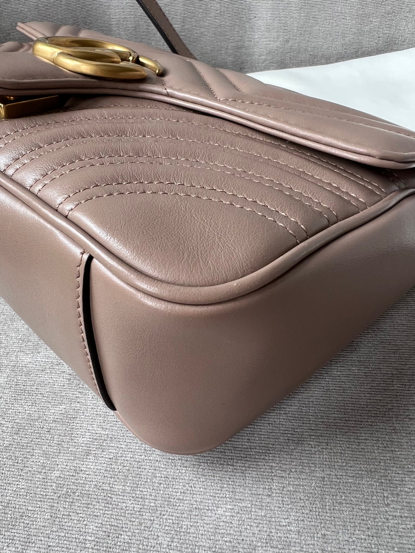 Gucci GG Dusty Pink Marmont Small Shoulder Bag (RRP £1800)