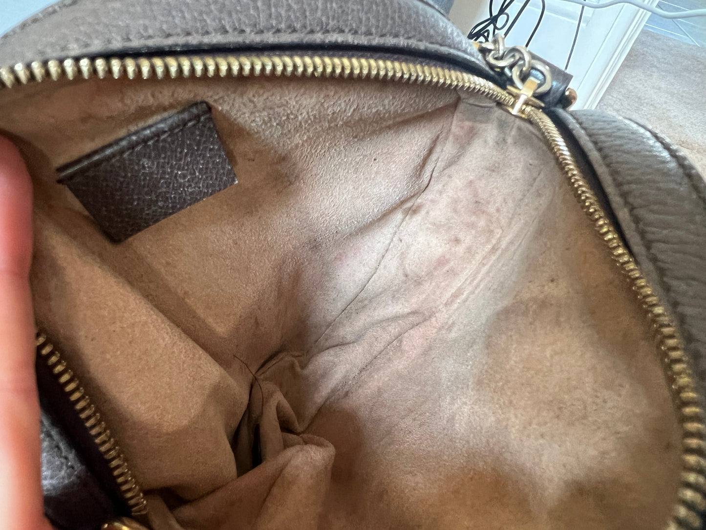 Gucci GG Ophidia Mini GG Round Shoulder Bag