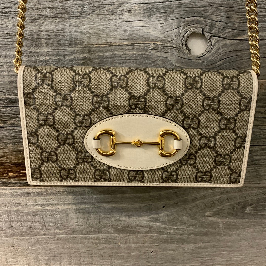 Gucci 1955 Horsebit Wallet with Chain
