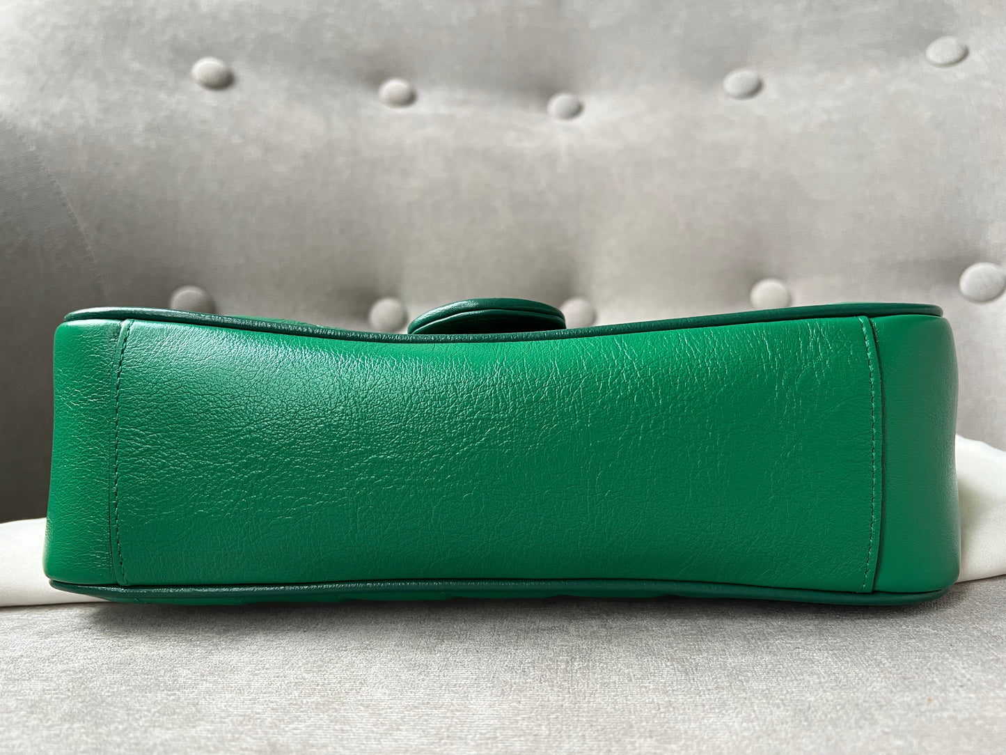 Gucci GG Green Torchon Marmont Small Shoulder Bag