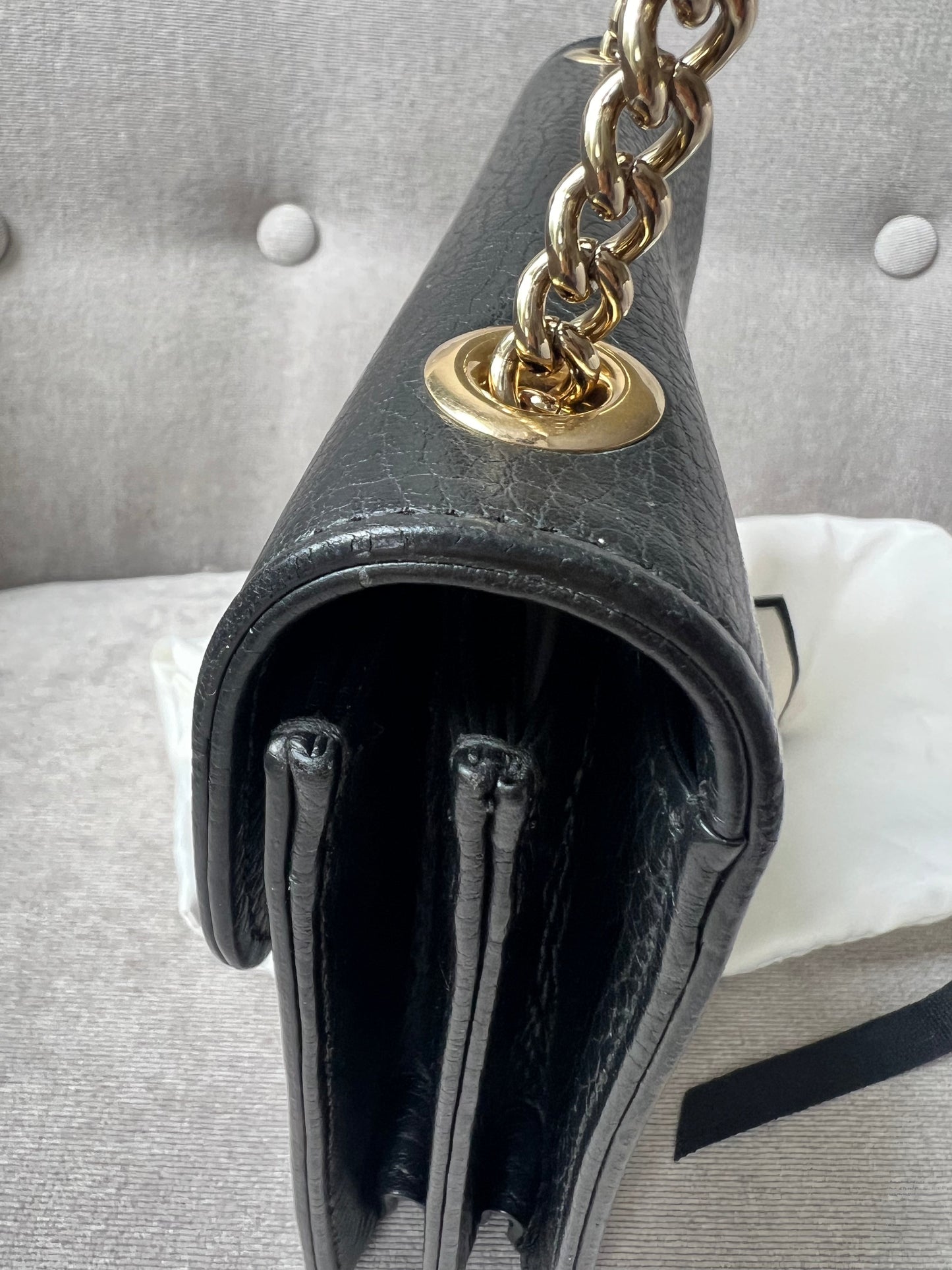Gucci Interlocking GG Black Small Shoulder Bag
