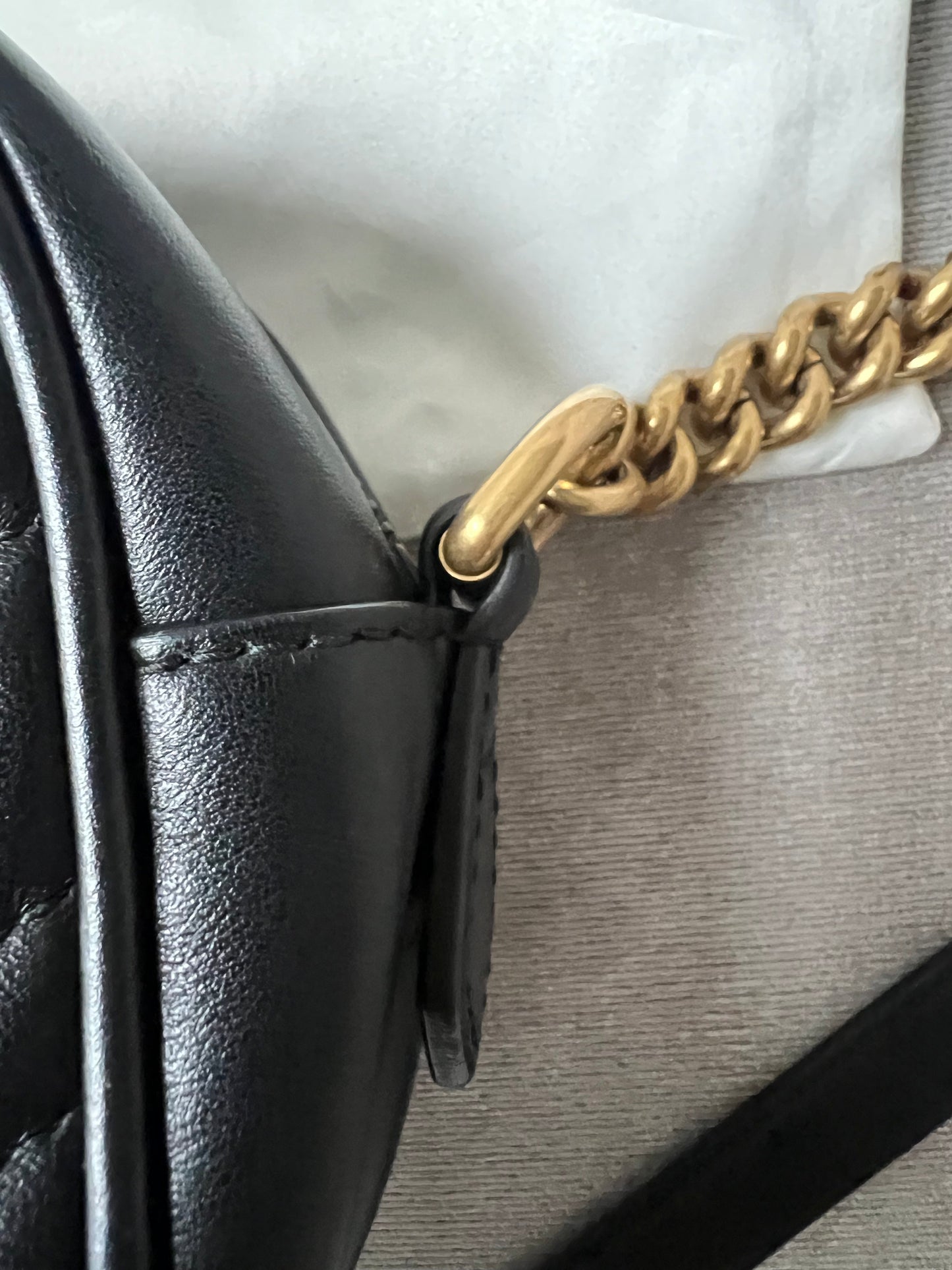 Gucci GG Black Marmont Small Shoulder Bag