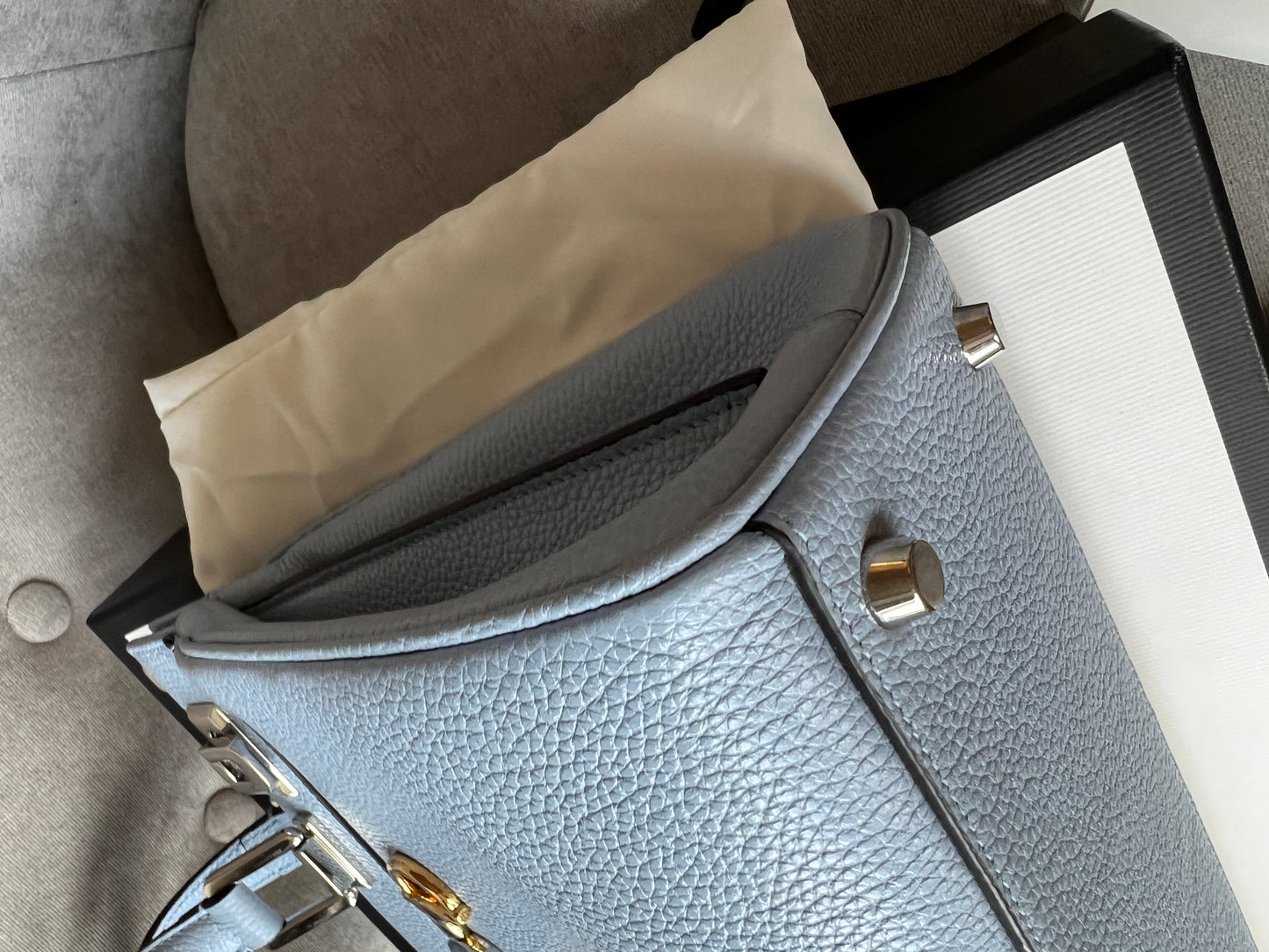 Gucci Pale Blue Medium Zumi Tote (RRP £2210)