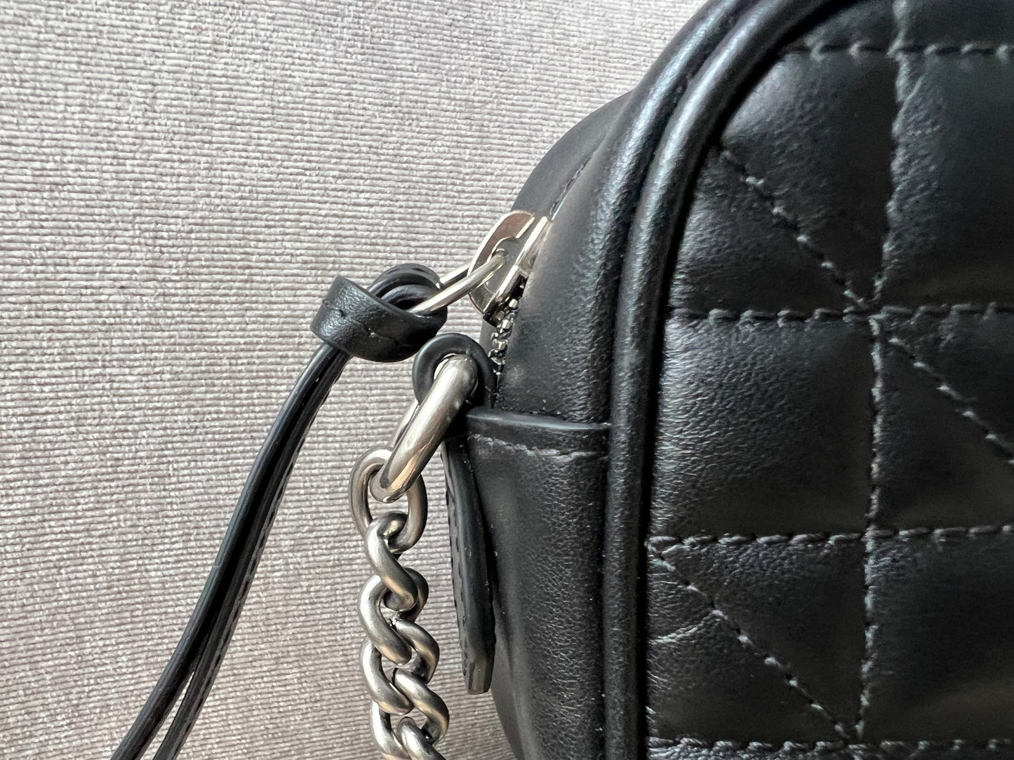 Gucci GG Black Aria Marmont Mini Shoulder Bag