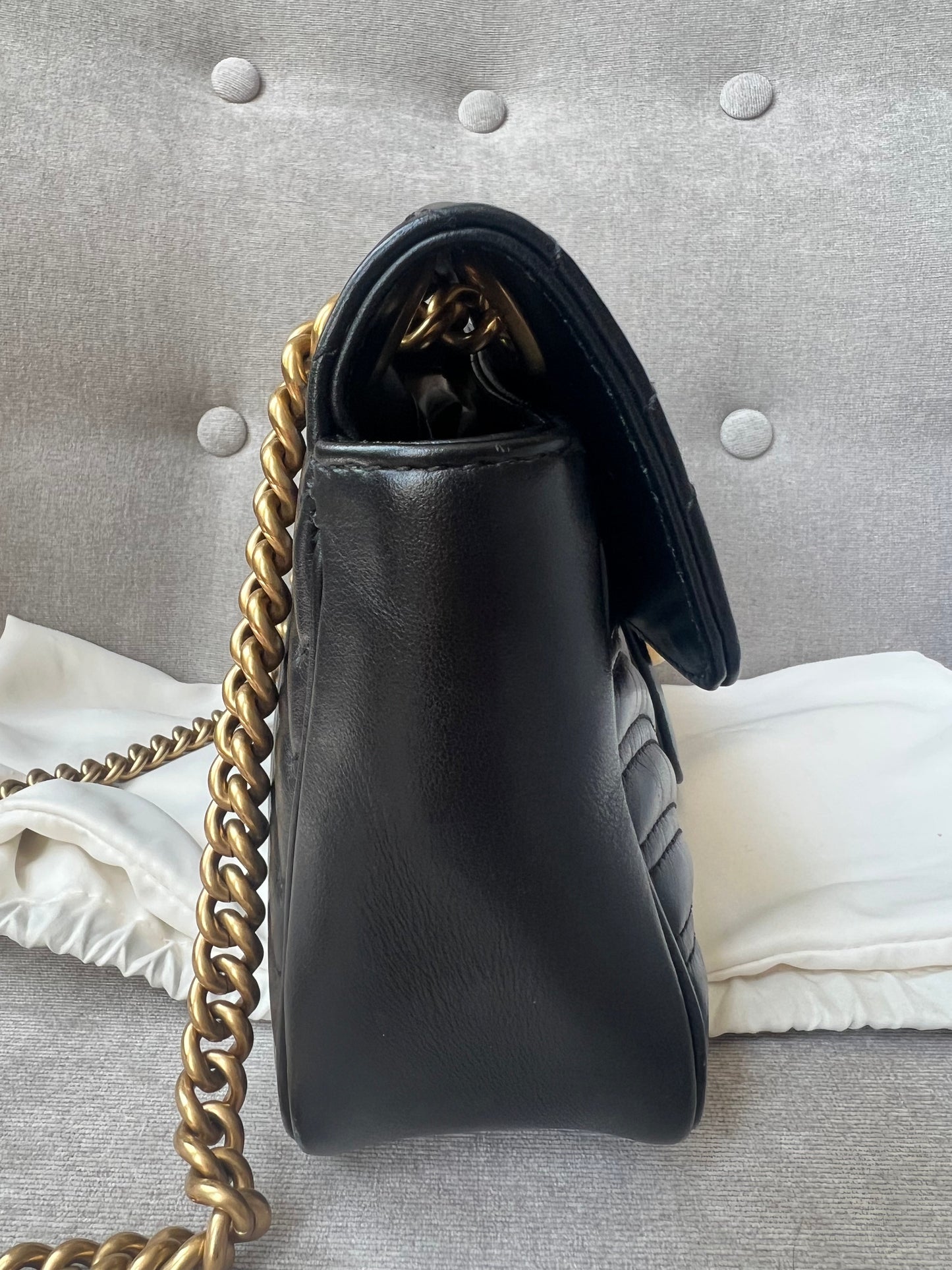 Gucci GG Black Marmont Small Shoulder Bag (RRP £1800)