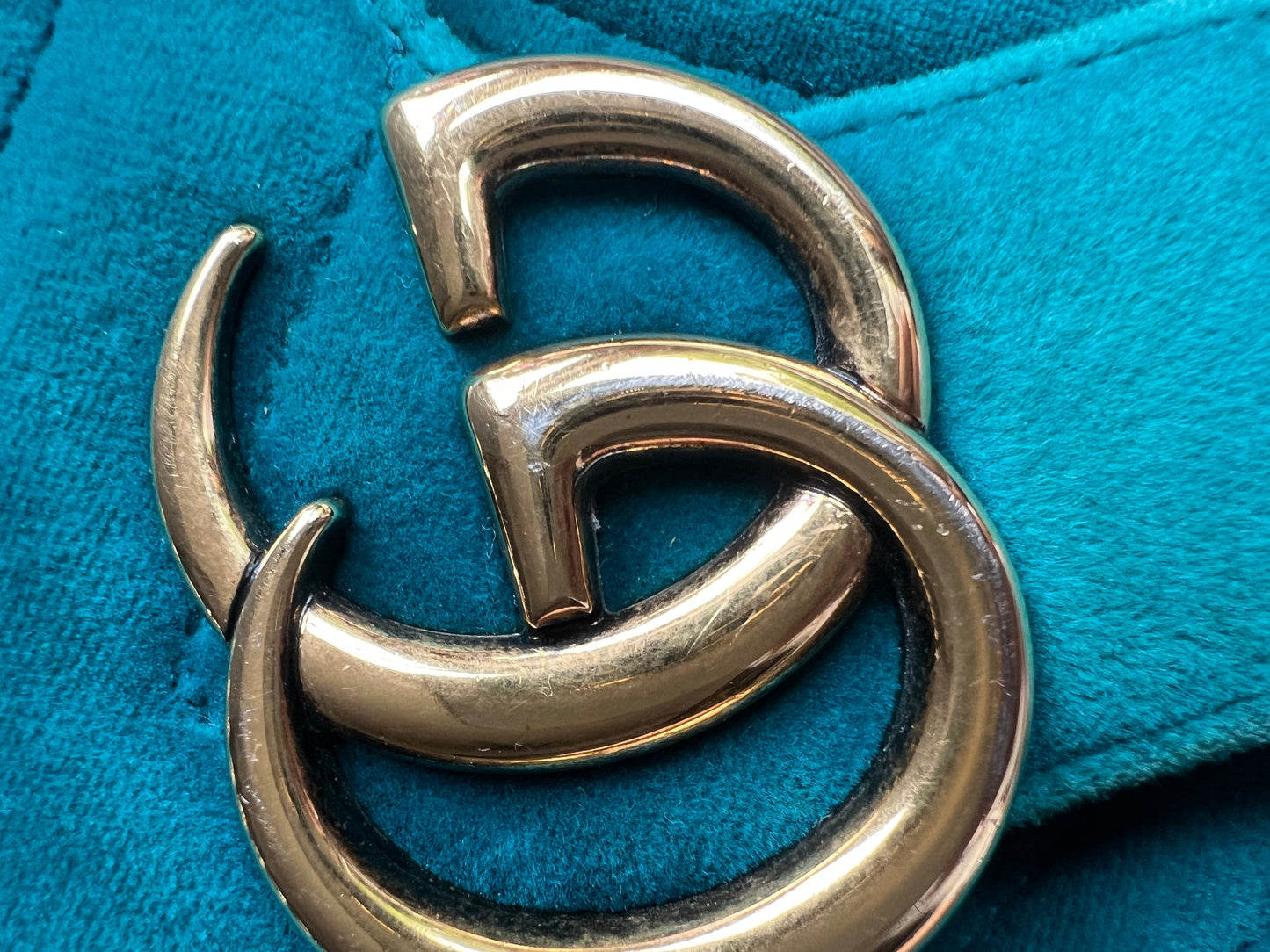 Gucci GG Mini Velvet Marmont Mini Shoulder Bag