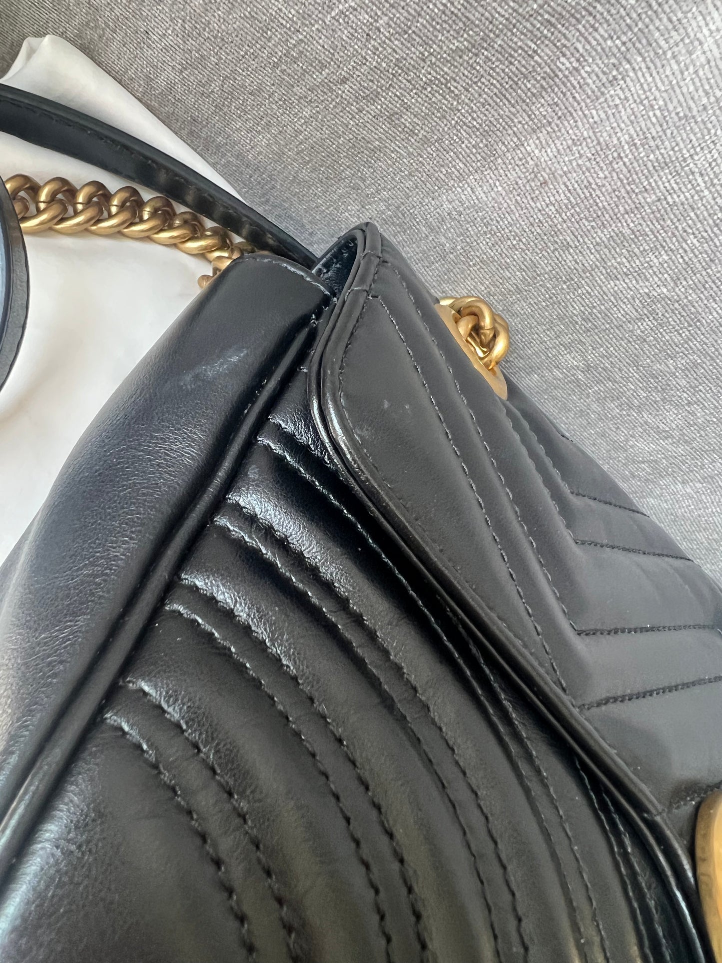 Gucci GG Black Marmont Small Shoulder Bag (RRP £1800)