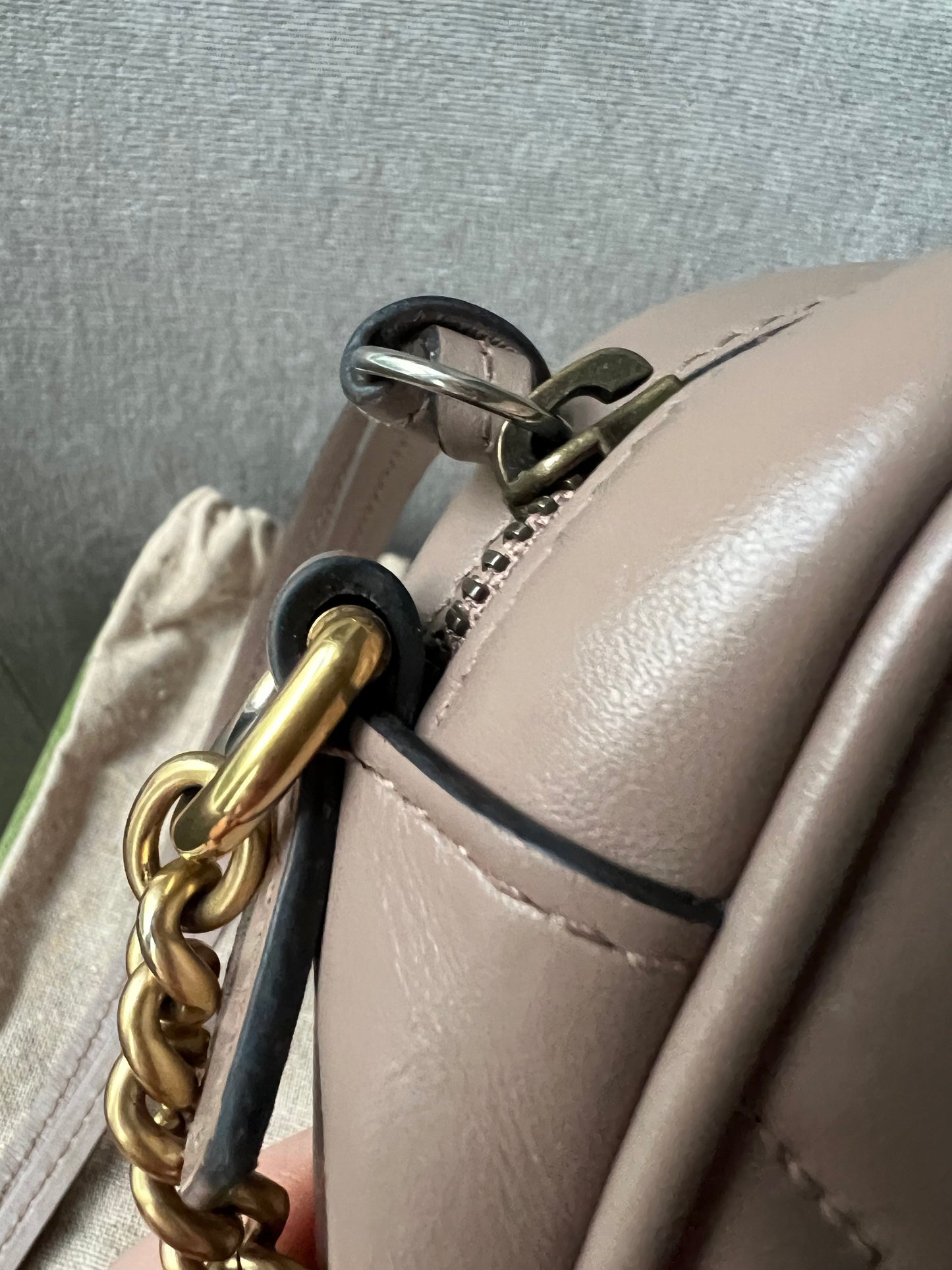 Gucci GG Dusty Pink Marmont Mini Shoulder Bag (RRP £1,160)