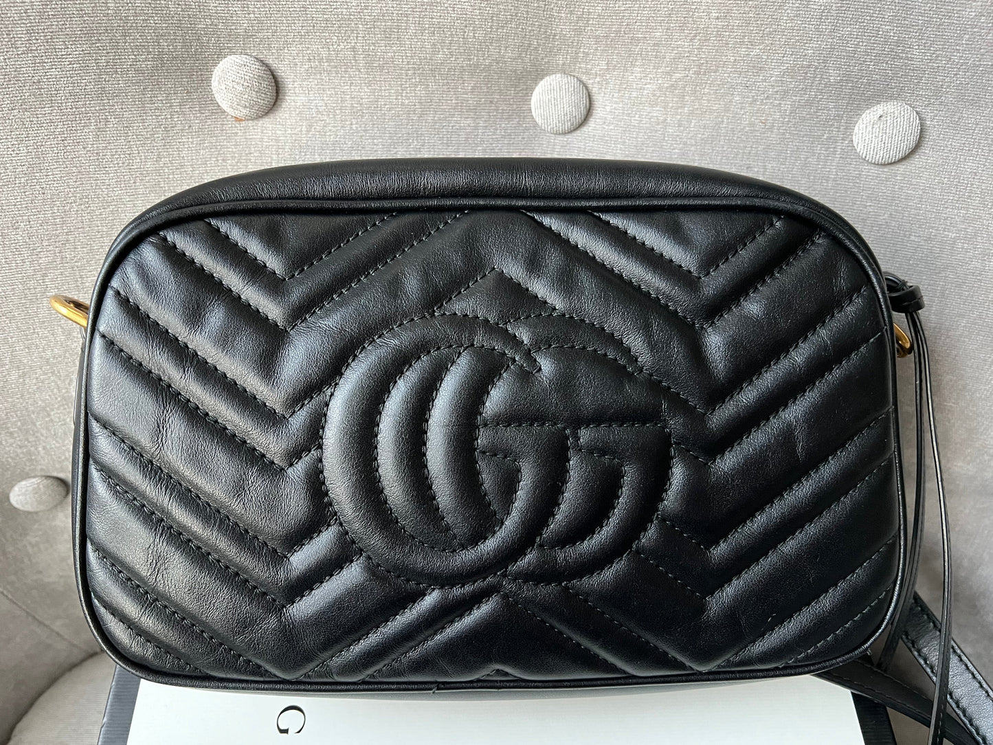 Gucci GG Black Marmont Small Shoulder Bag (RRP £1250)