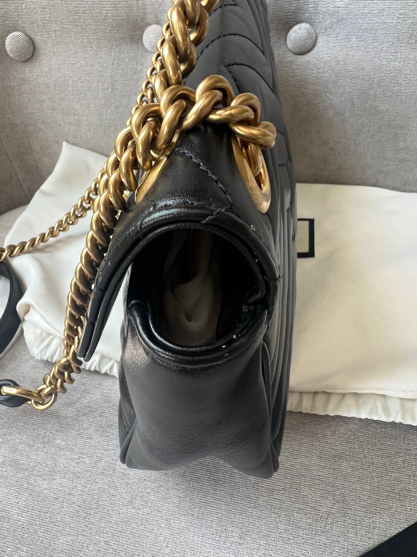 Gucci GG Black Marmont Small Shoulder Bag (RRP £1800)