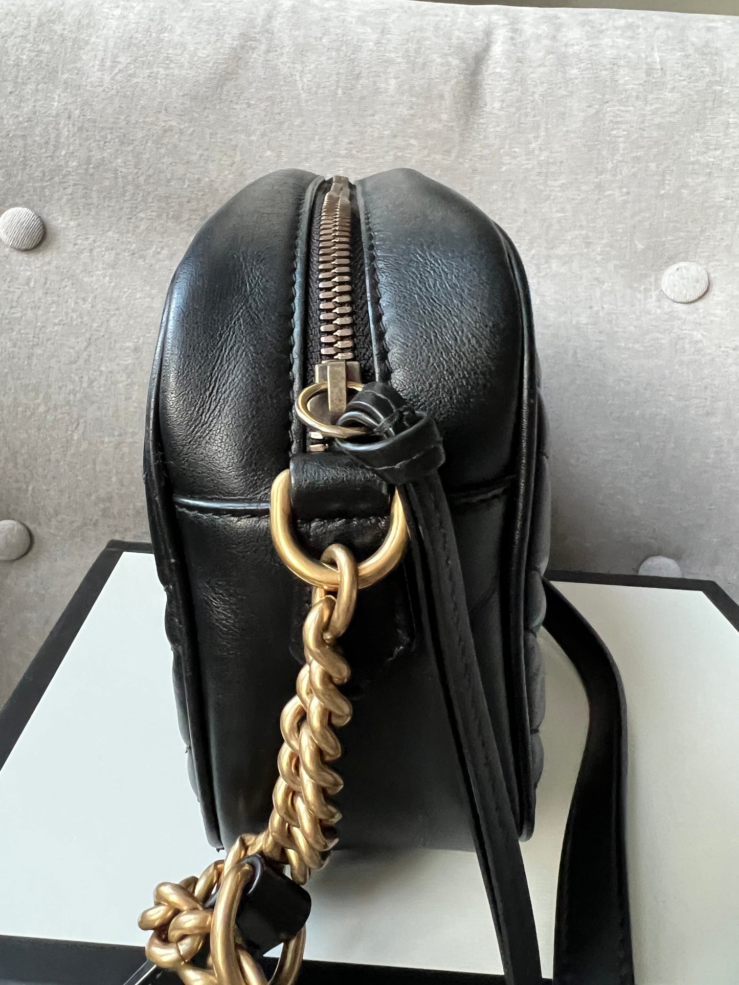 Gucci GG Black Marmont Small Shoulder Bag (RRP £1250)