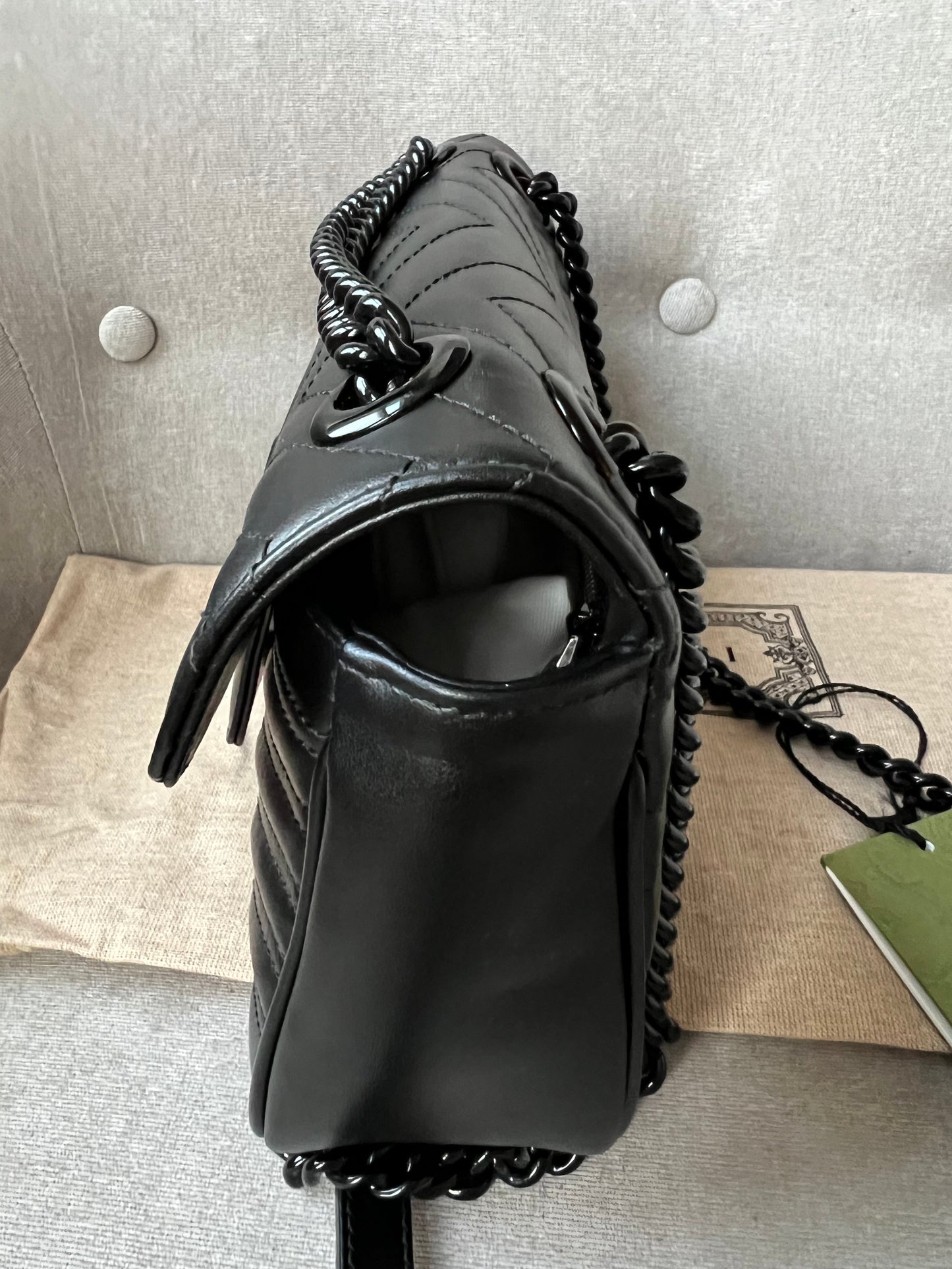 Gucci GG Black Marmont Small Shoulder Bag (RRP £1800)