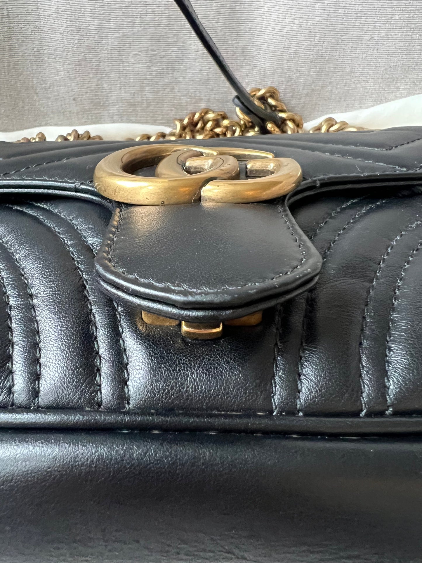 Gucci GG Black Marmont Mini Shoulder Bag (RRP £1,700)