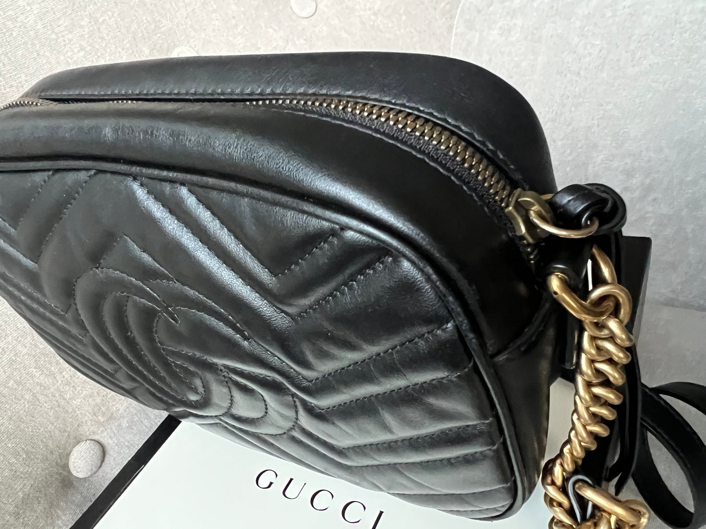 Gucci GG Black Marmont Small Shoulder Bag (RRP £1250)