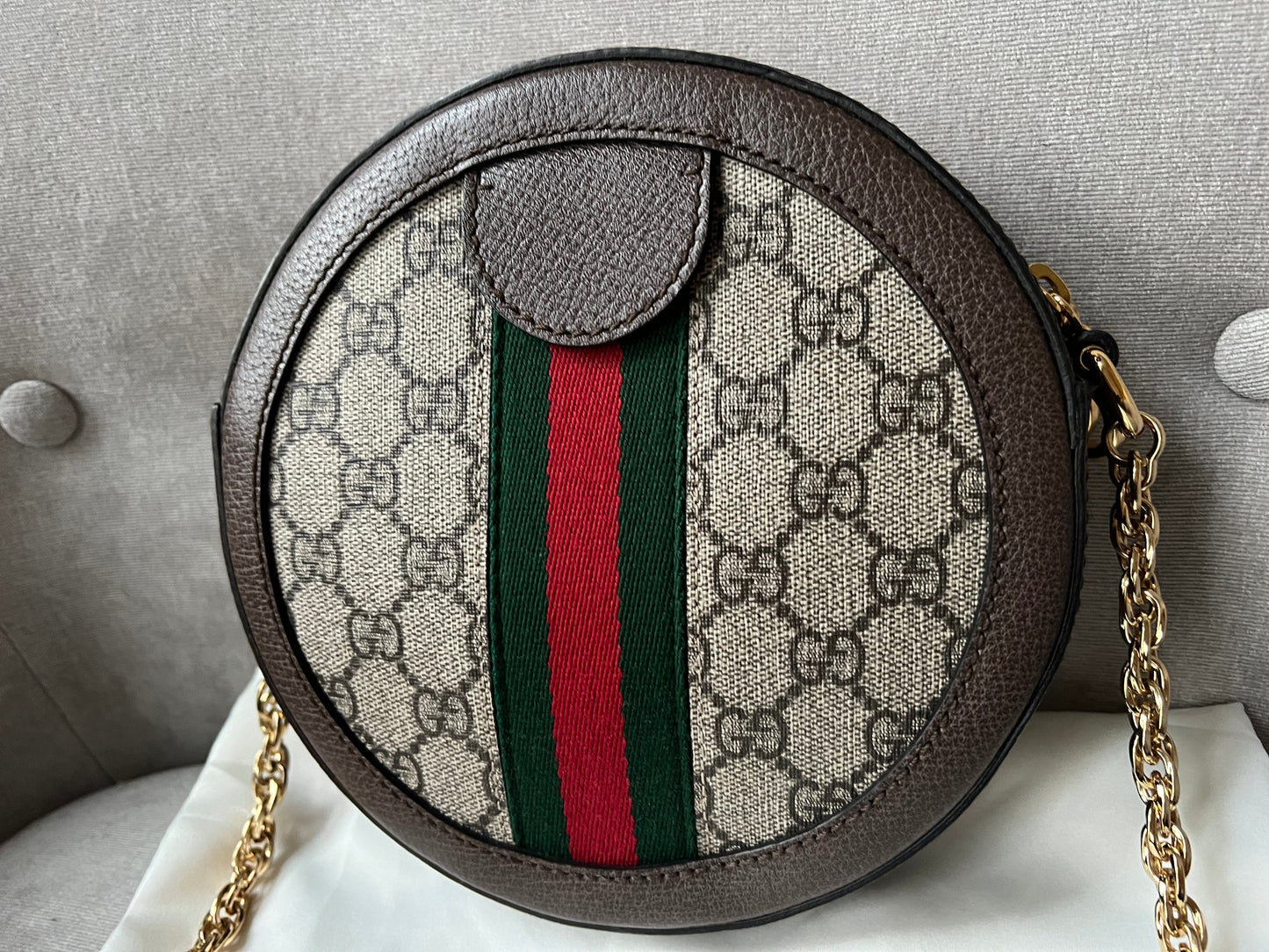 Gucci GG Ophidia Mini GG Round Shoulder Bag (RRP £1,160)