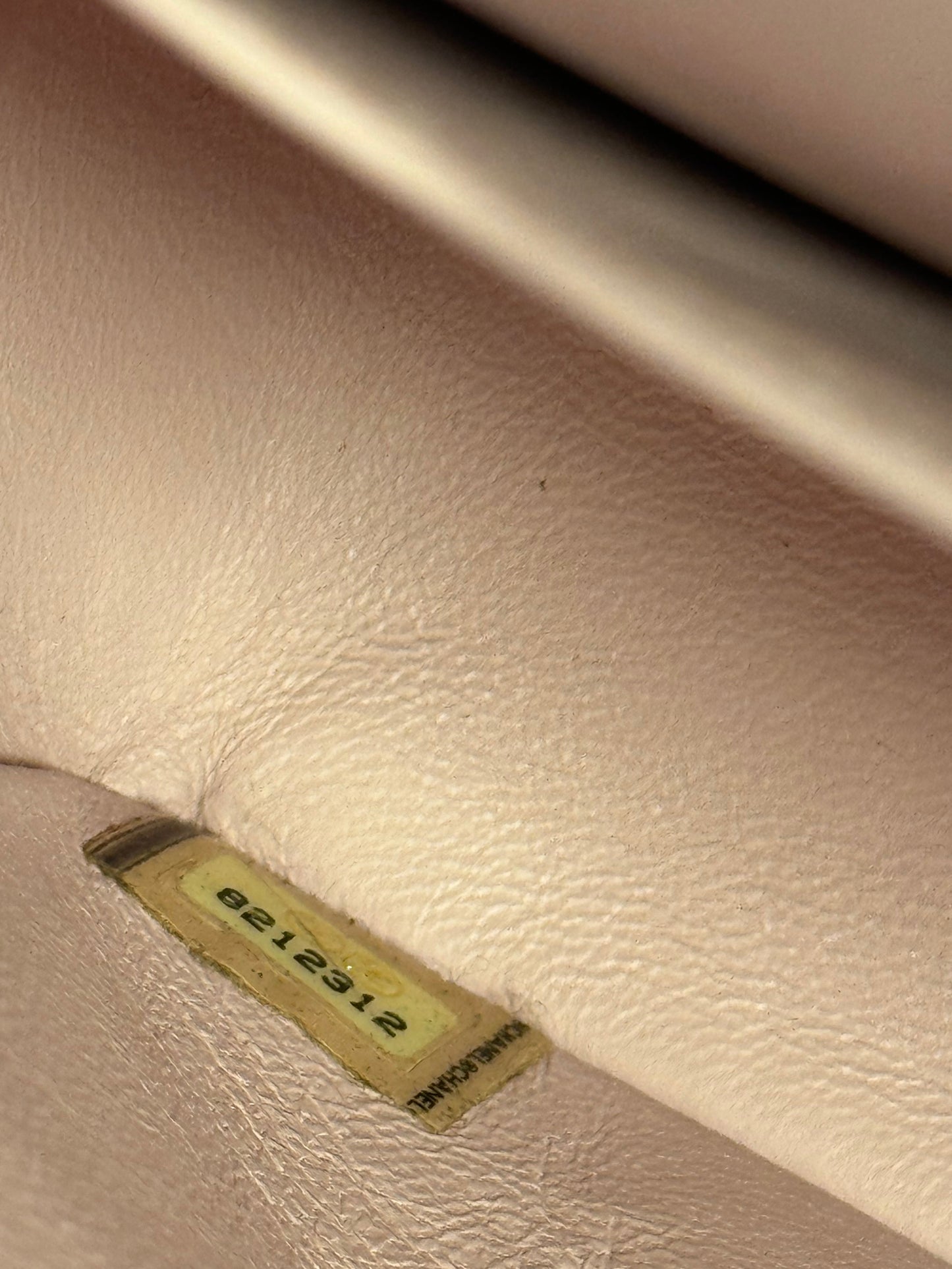 Chanel Vintage 2003 Baby Pink Tweed Medium Classic Double Flap Bag w 24K Gold Plated Hardware