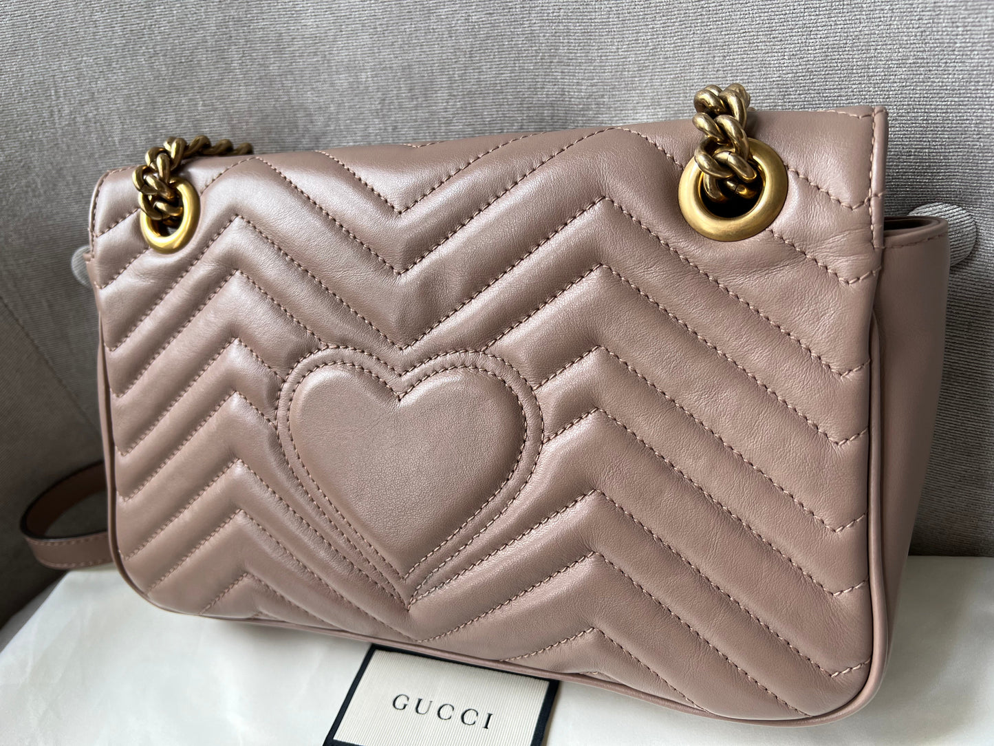 Gucci GG Dusty Pink Marmont Small Shoulder Bag (RRP £1800)