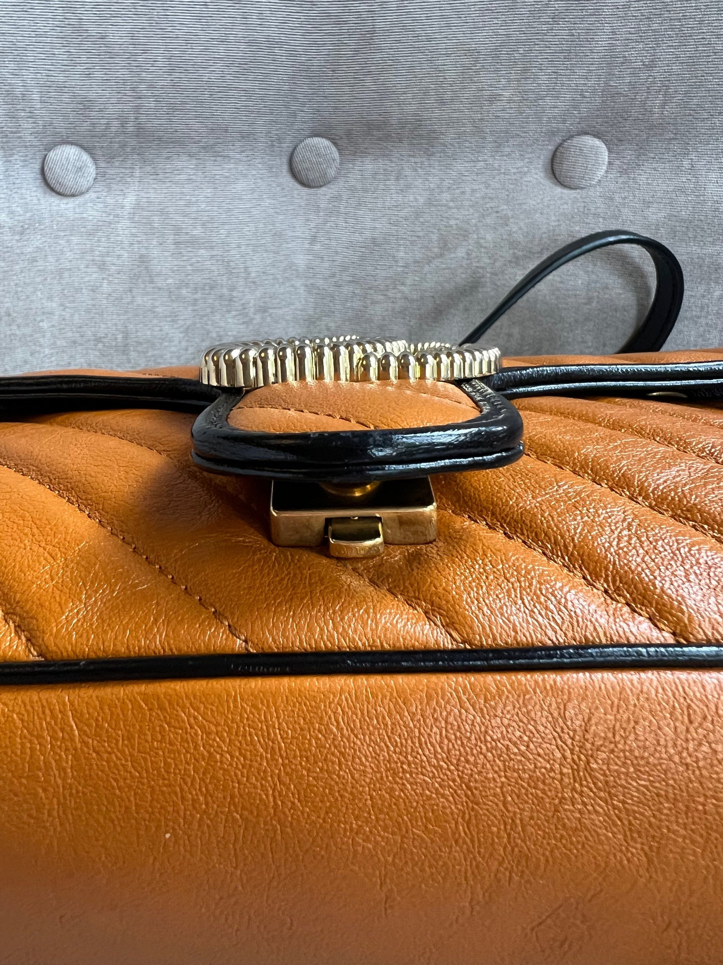Gucci GG Torchon Tan Marmont Small Shoulder Bag