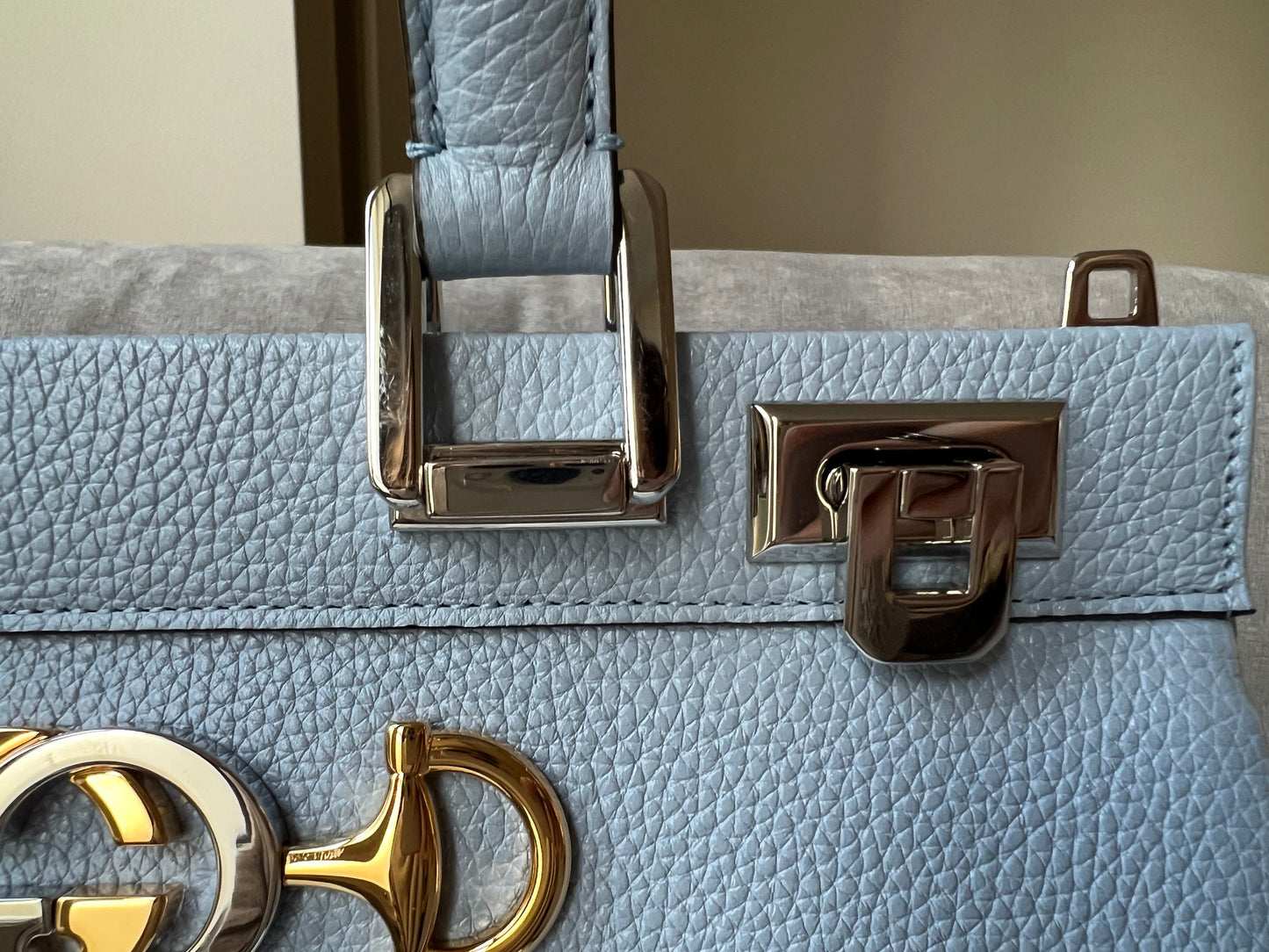 Gucci Pale Blue Medium Zumi Tote (RRP £2210)