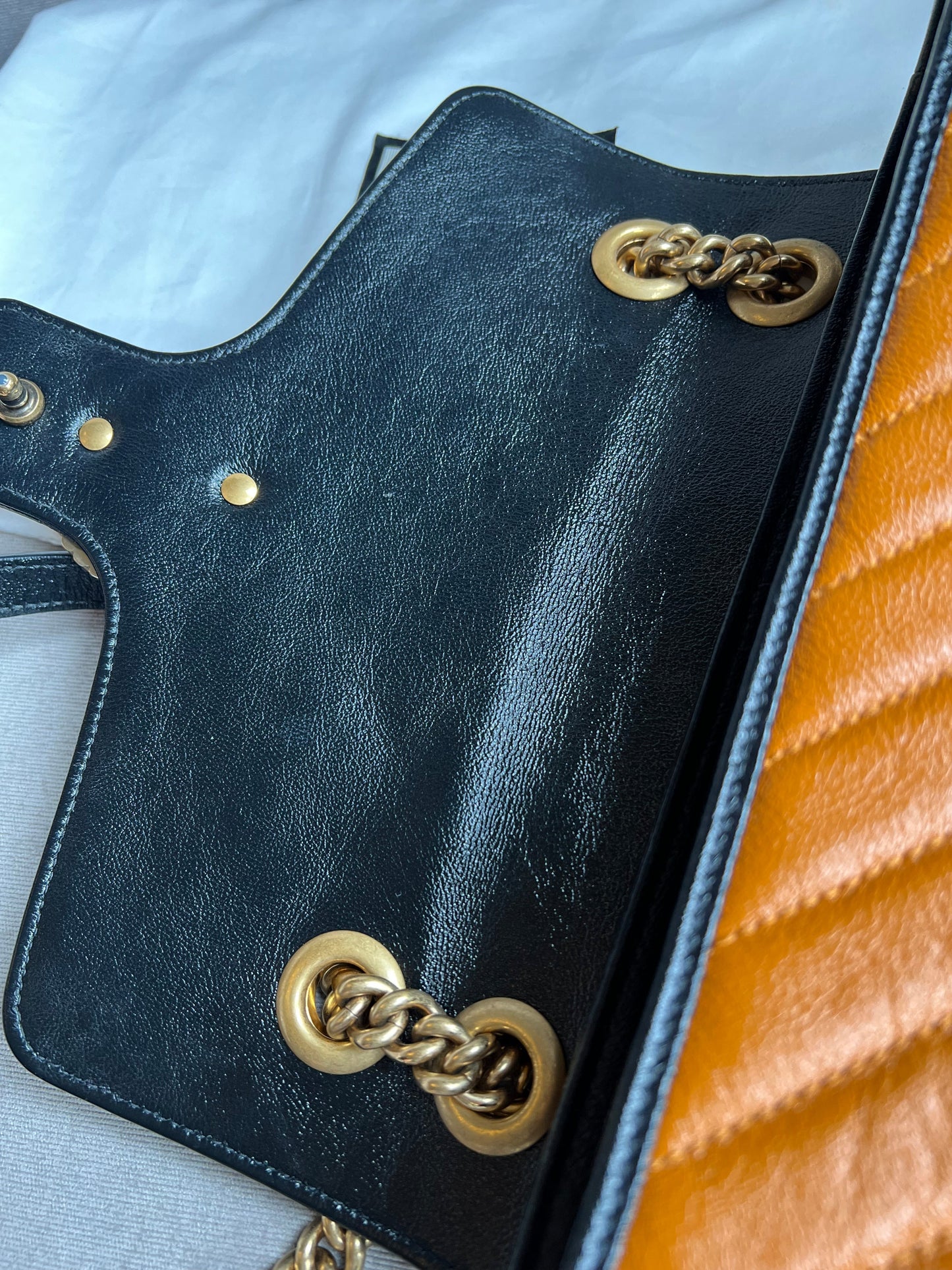 Gucci GG Torchon Tan Marmont Small Shoulder Bag