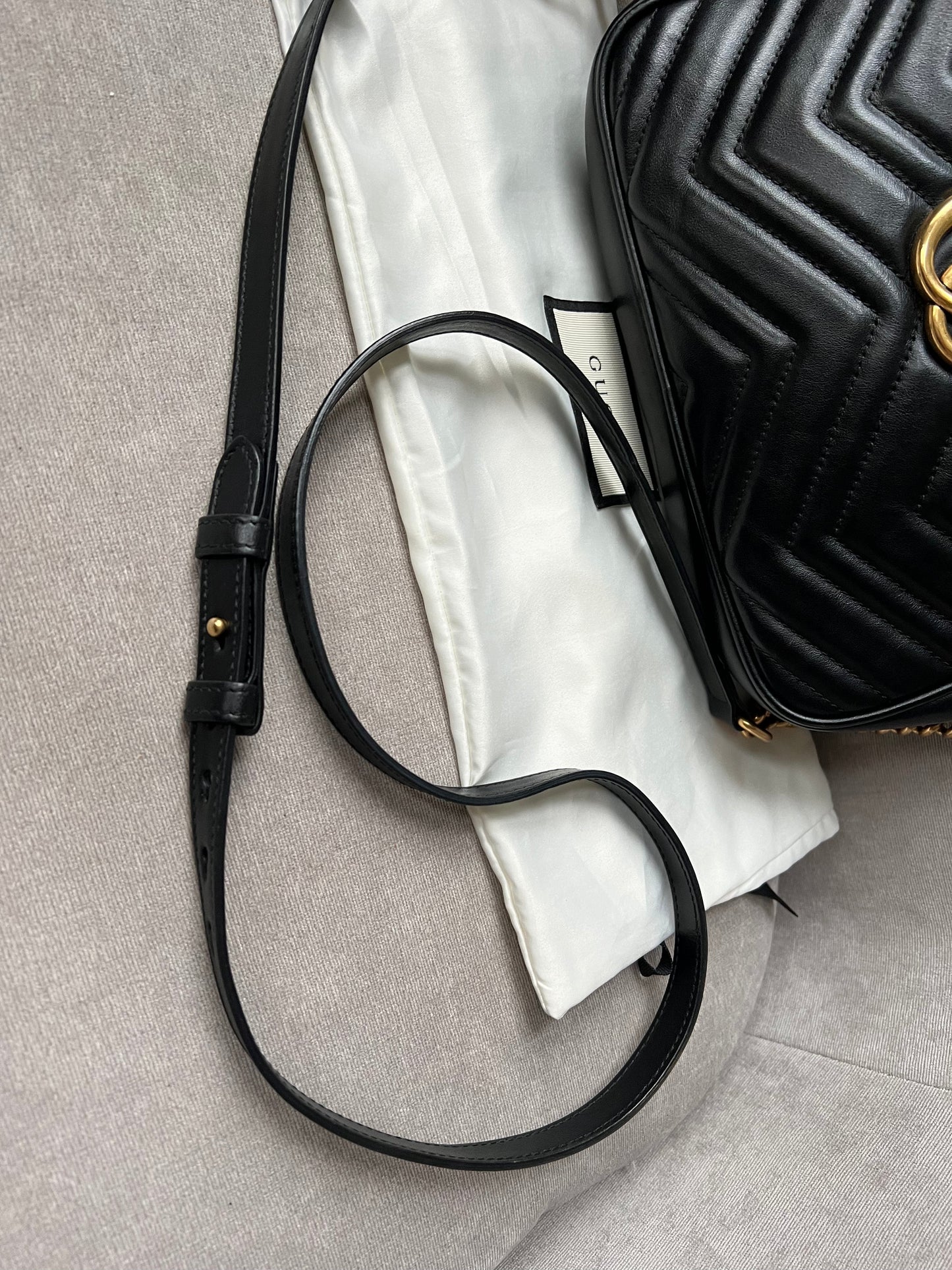 Gucci GG Black Marmont Small Shoulder Bag