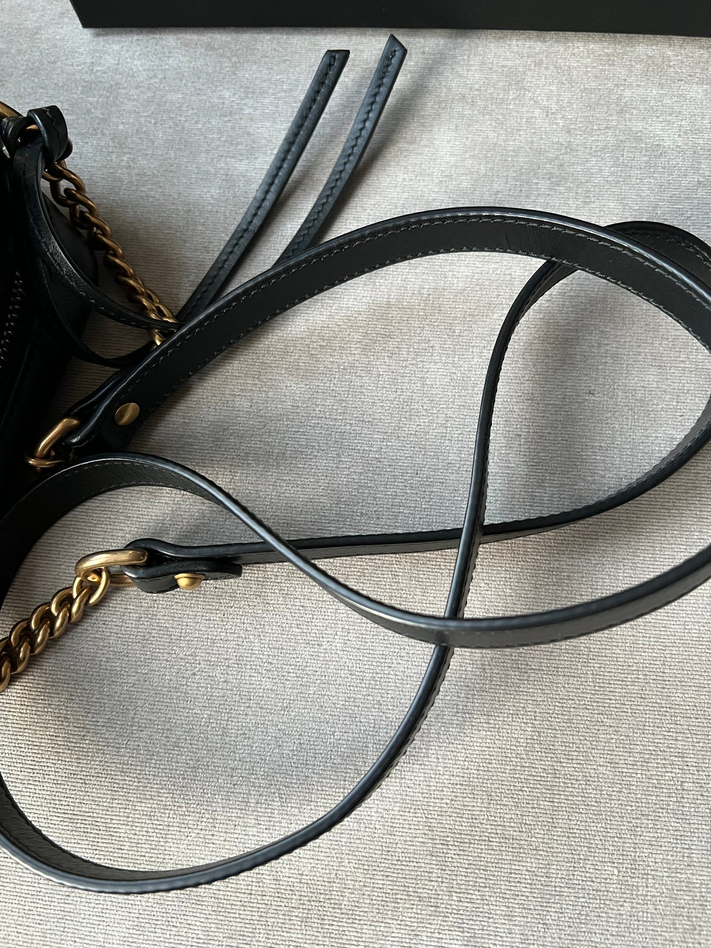 Gucci GG Black Marmont Mini Shoulder Bag (RRP £1,160)