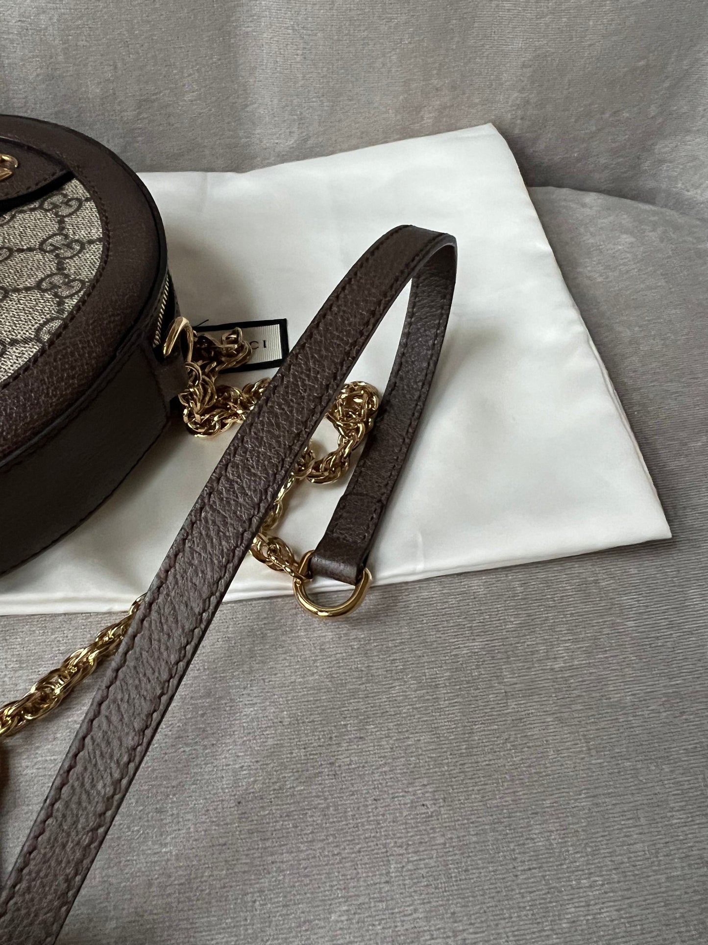 Gucci GG Ophidia Mini GG Round Shoulder Bag (RRP £1,160)