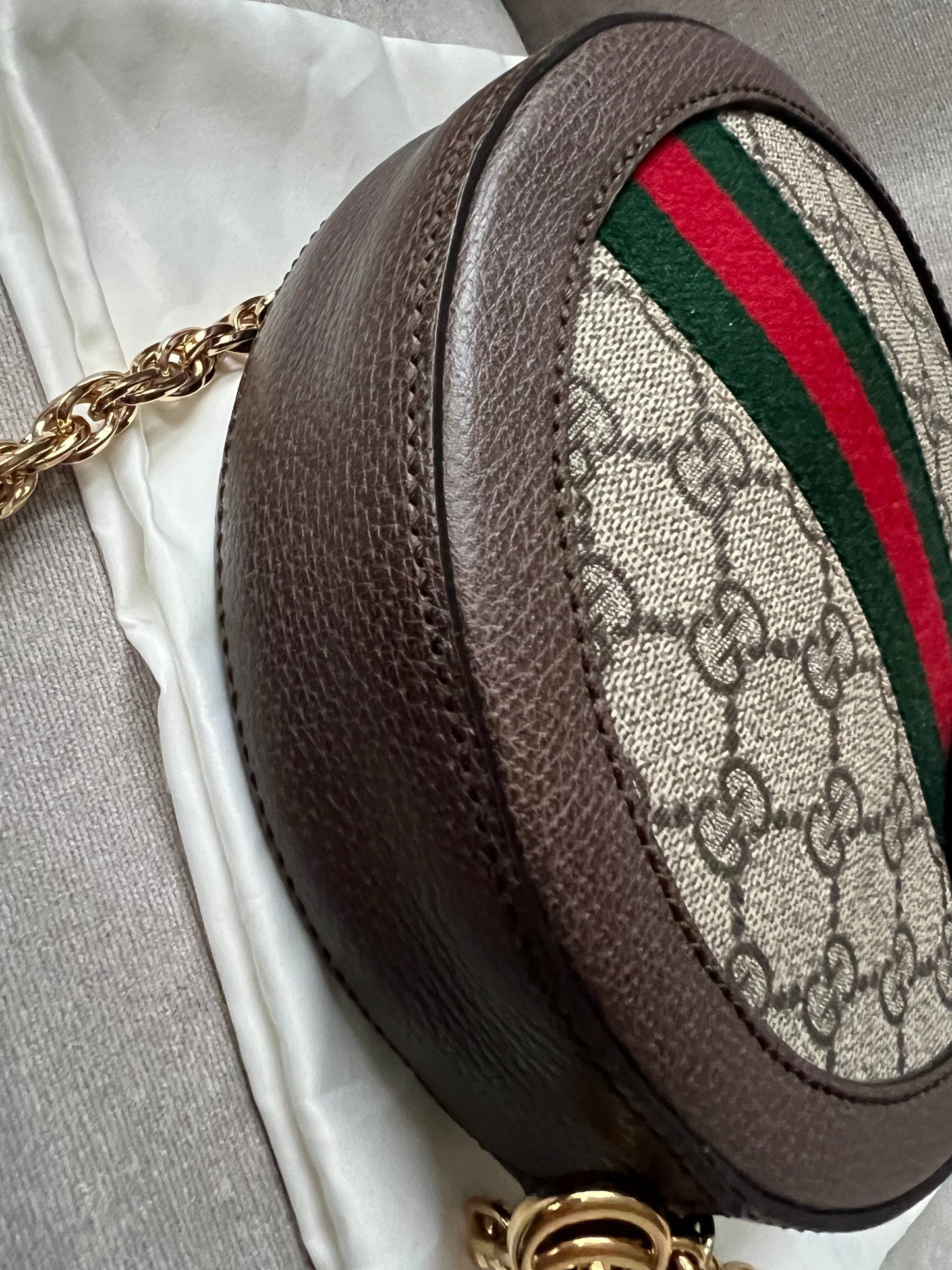 Gucci GG Ophidia Mini GG Round Shoulder Bag (RRP £1,160)