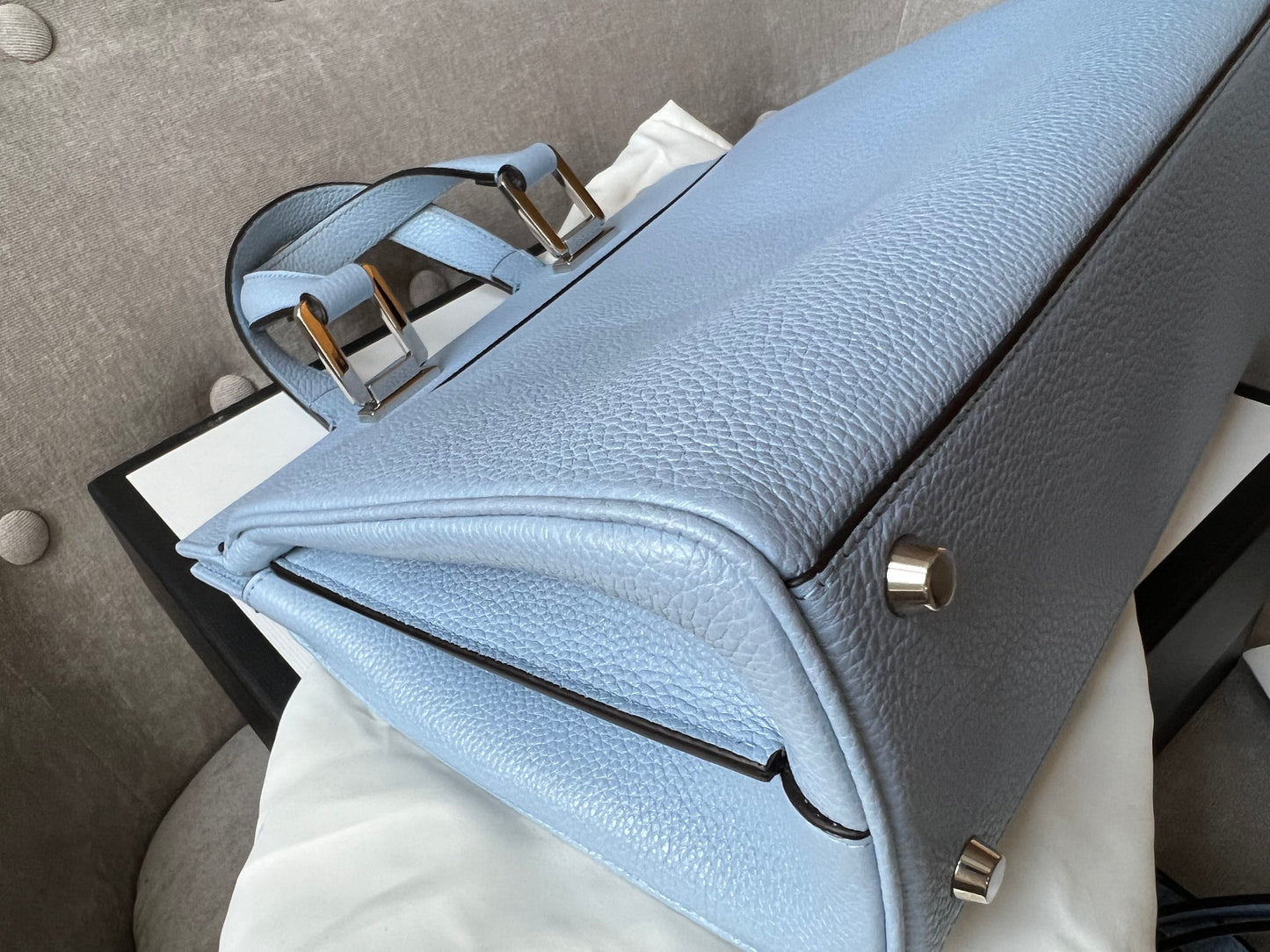 Gucci Pale Blue Medium Zumi Tote (RRP £2210)