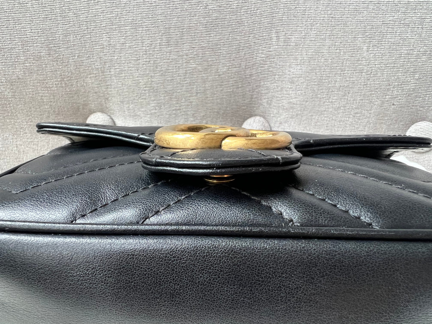 Gucci GG Black Marmont Super Mini Shoulder Bag