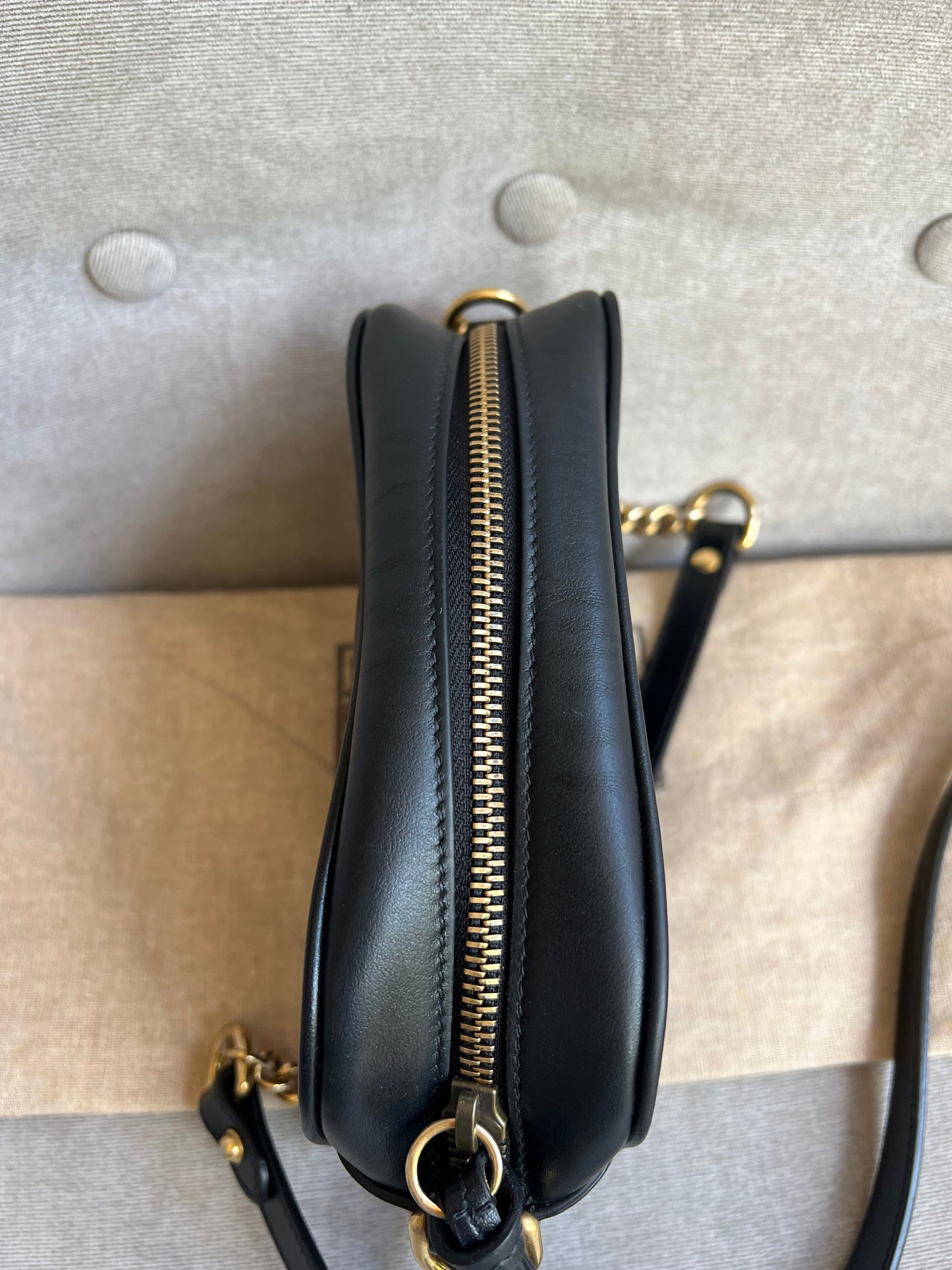 Gucci GG Black Marmont Mini Shoulder Bag