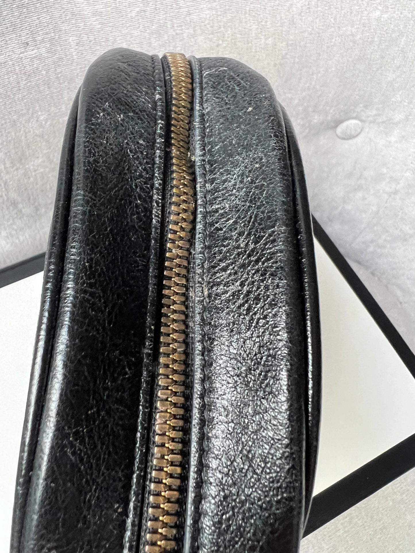 Gucci GG Round Black Marmont Small Shoulder Bag
