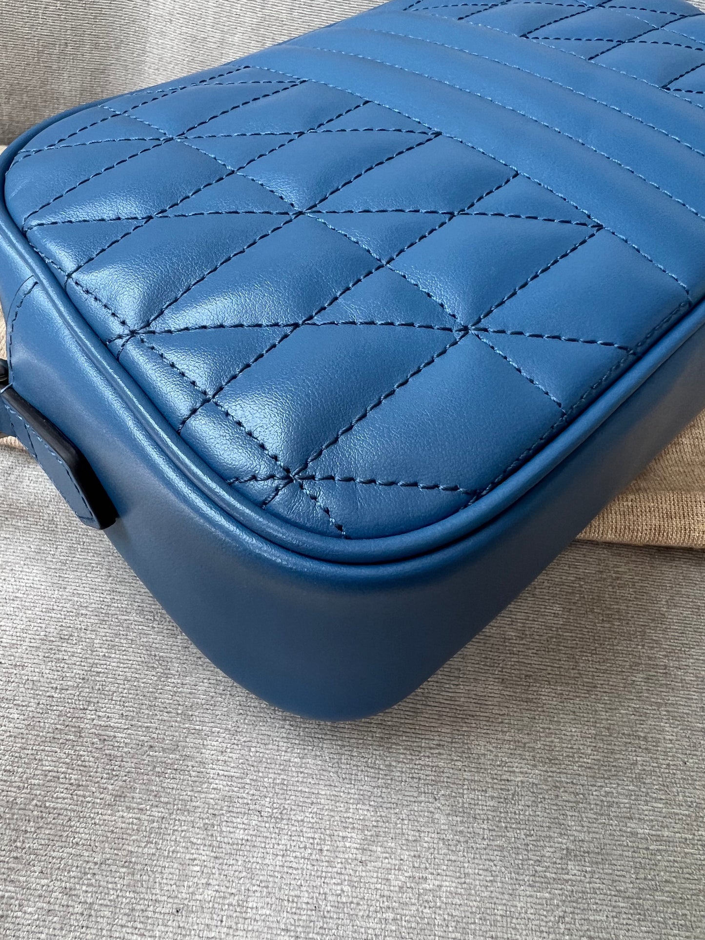 Gucci Aria GG Blue Marmont Small Shoulder Bag (RRP £1250)