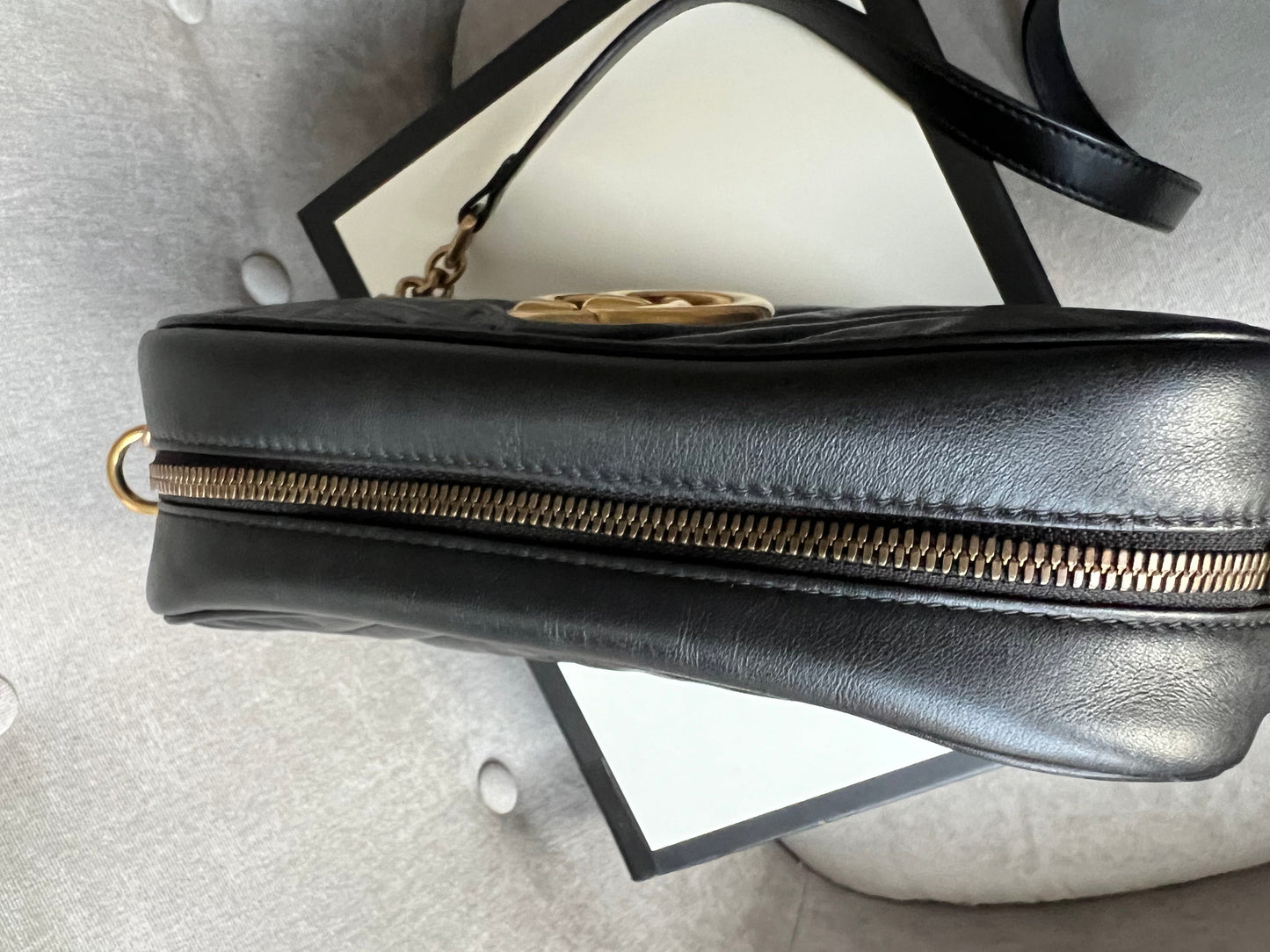 Gucci GG Black Marmont Small Shoulder Bag (RRP £1250)