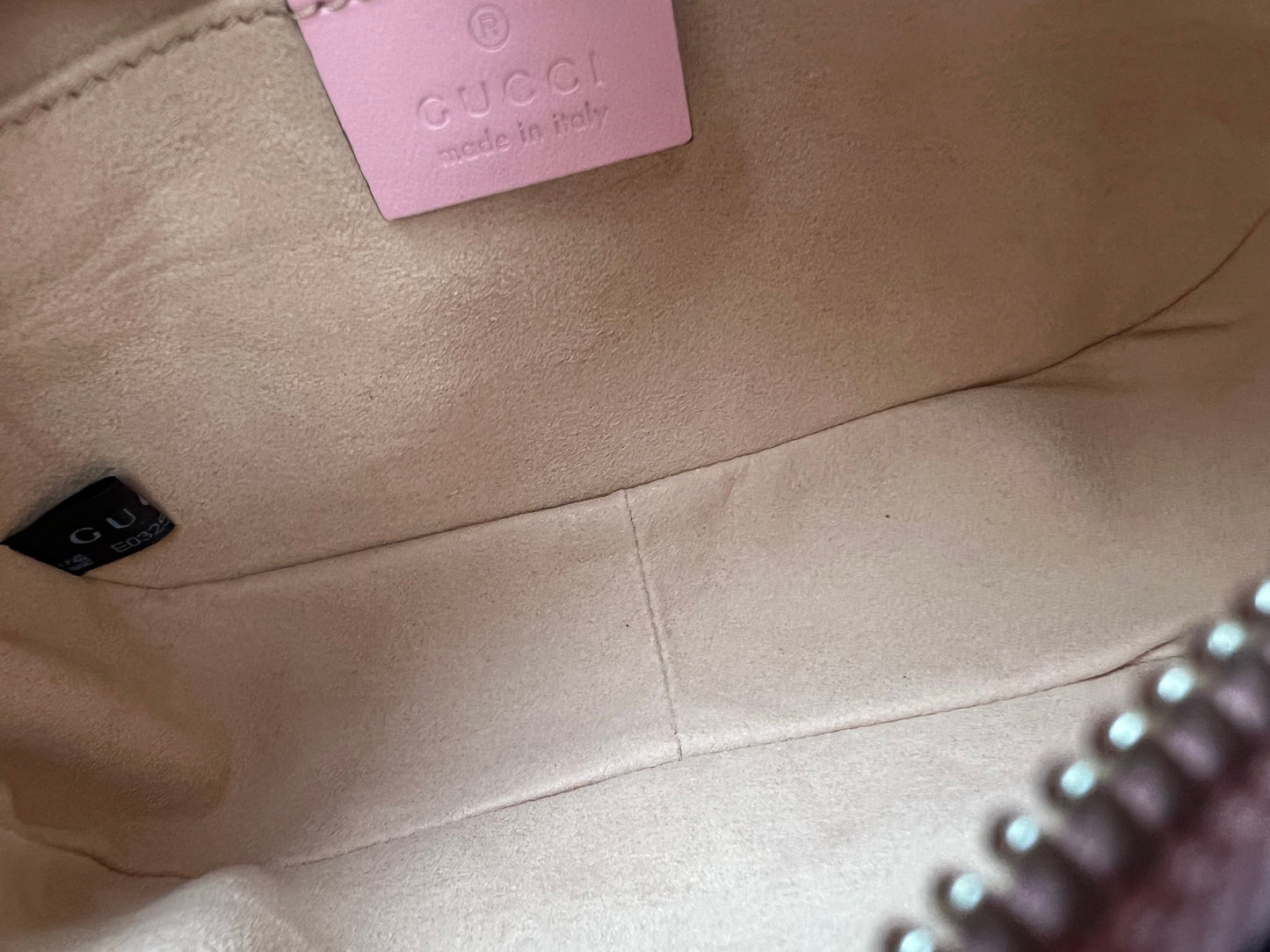 Gucci GG Pale Pink Marmont Mini Shoulder Bag (RRP £1,160)
