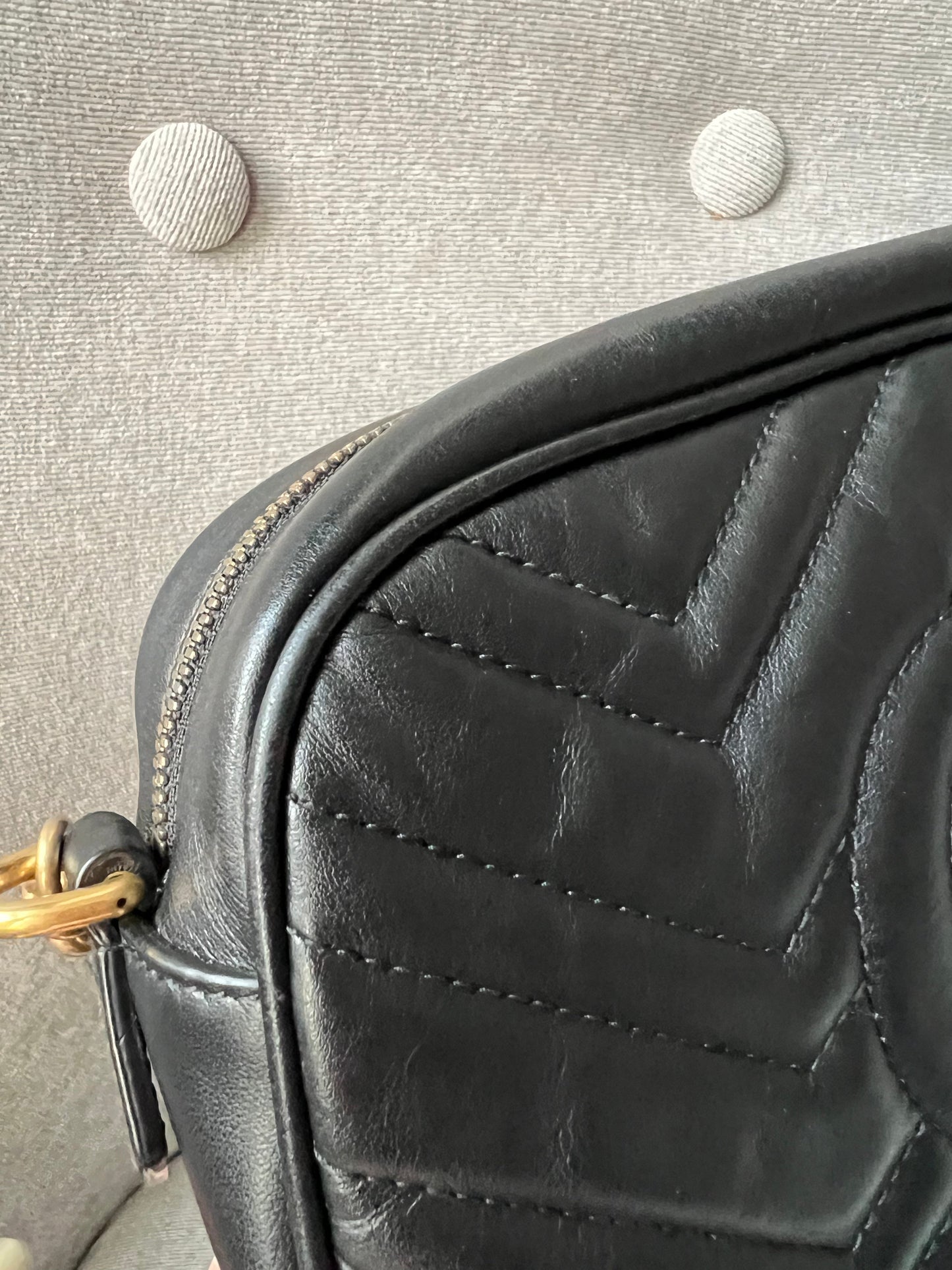 Gucci GG Black Marmont Small Shoulder Bag (RRP £1250)