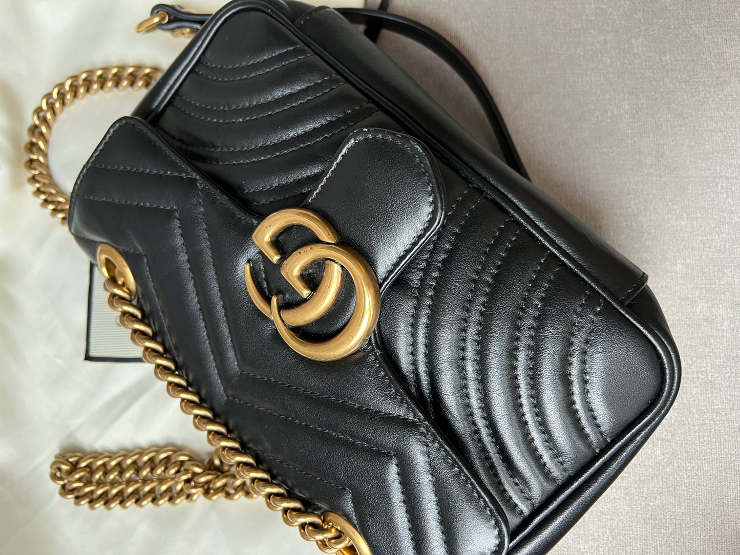 Gucci GG Black Marmont Mini Shoulder Bag (RRP £1,700)