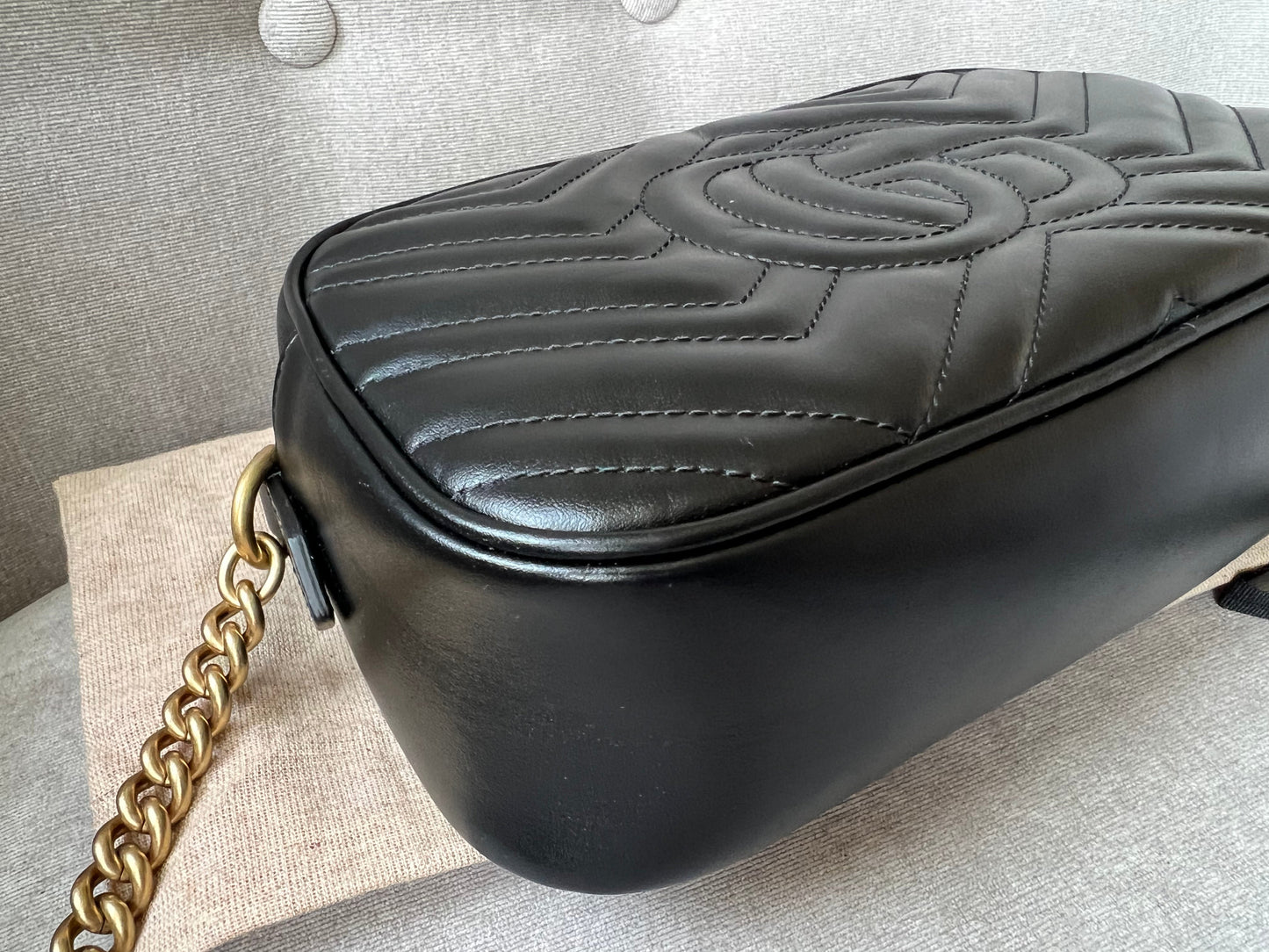 Gucci GG Black Marmont Small Shoulder Bag