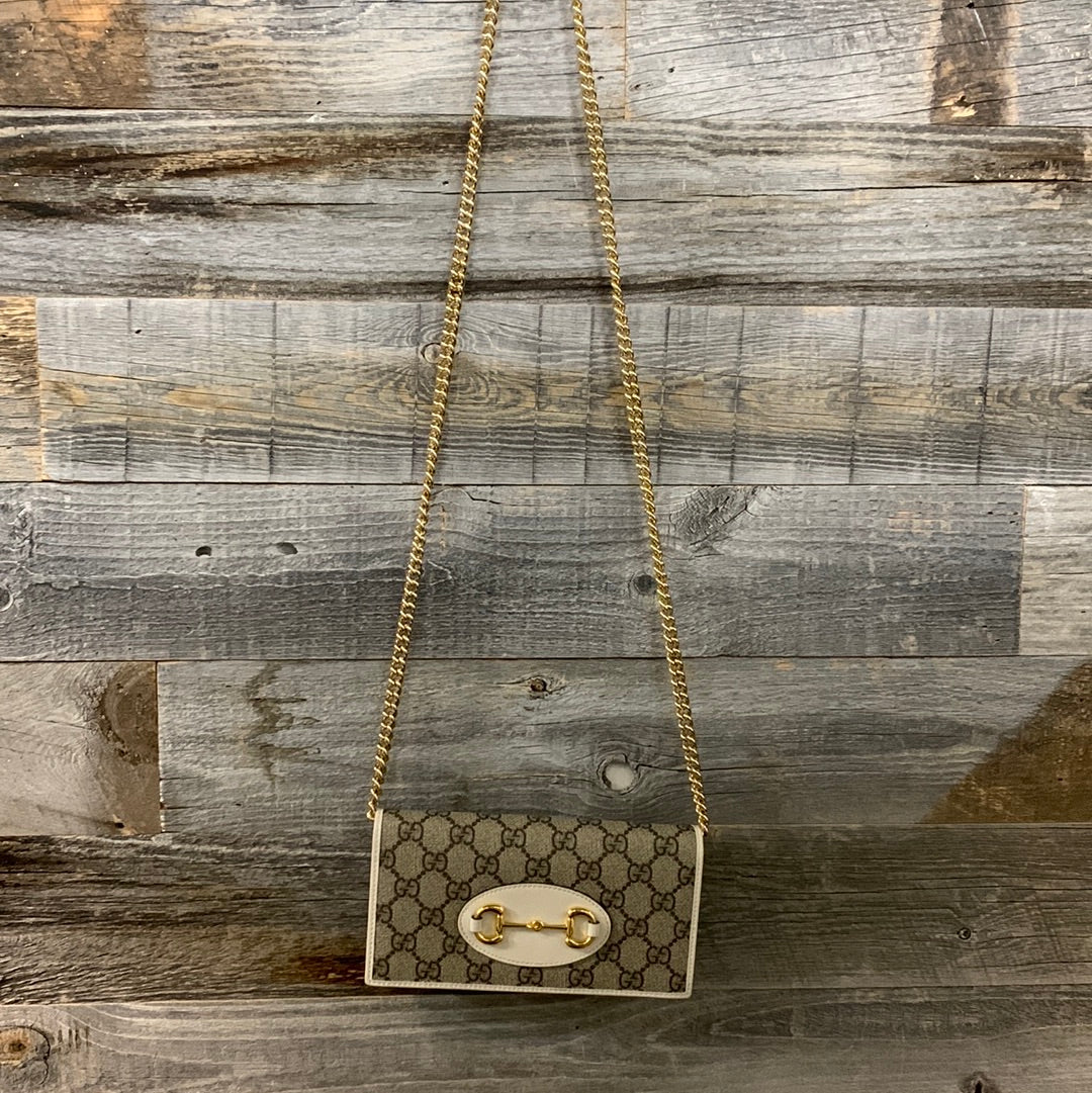Gucci 1955 Horsebit Wallet with Chain