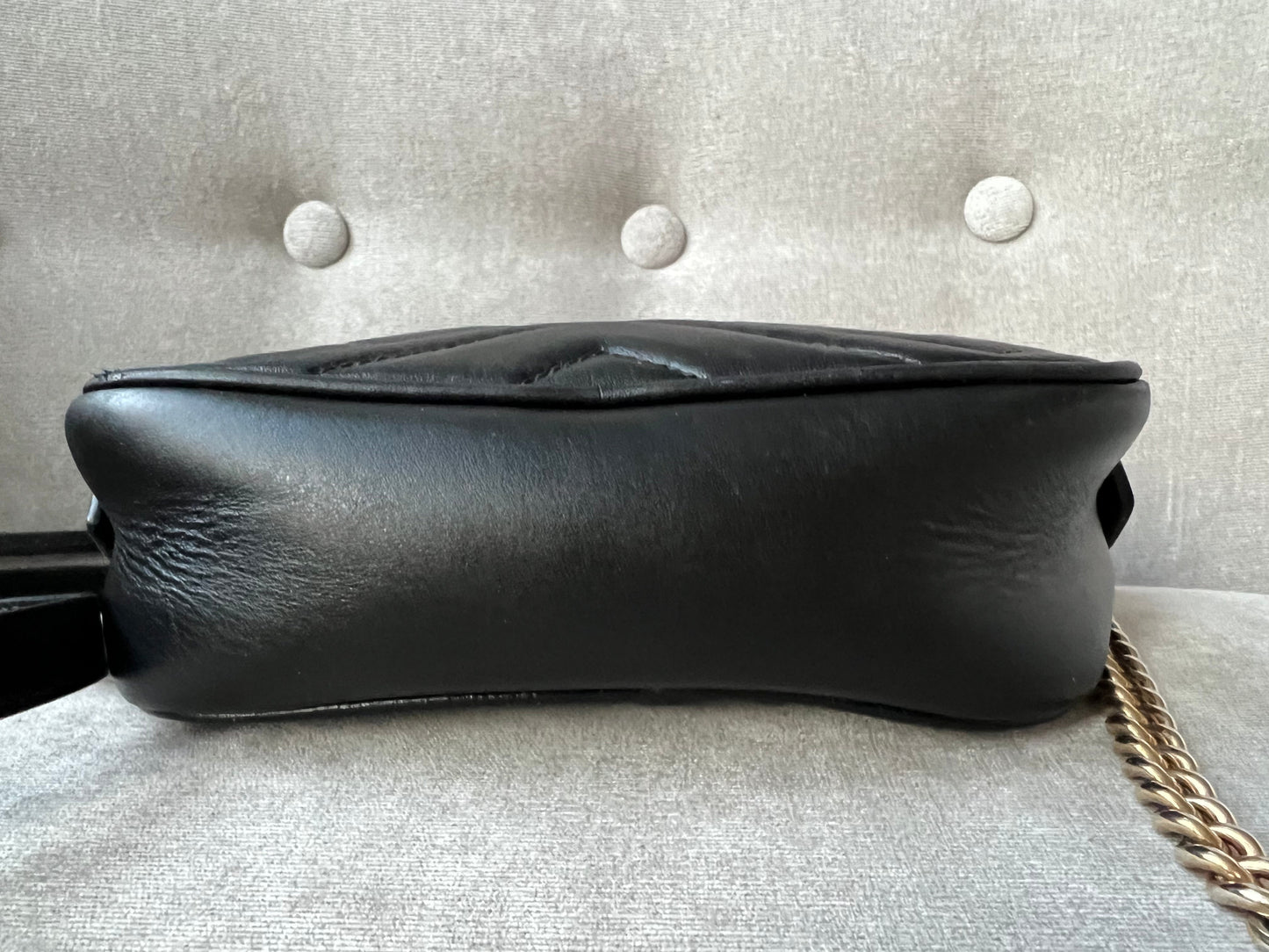 Gucci GG Black Marmont Mini Shoulder Bag (RRP £1,160)