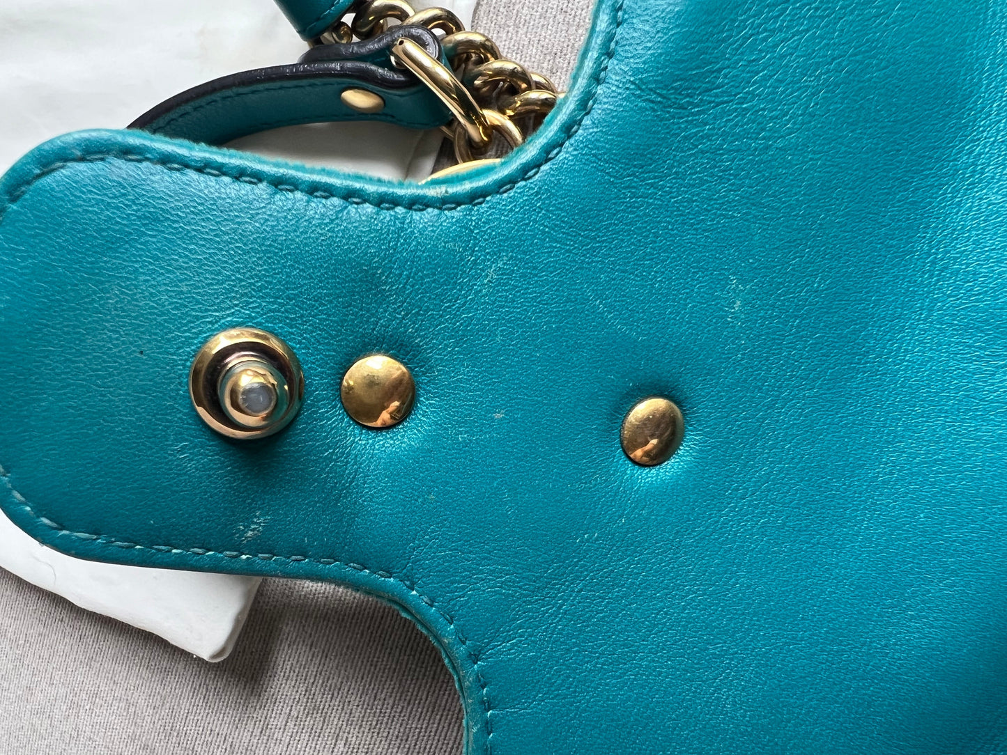 Gucci GG Mini Velvet Marmont Mini Shoulder Bag